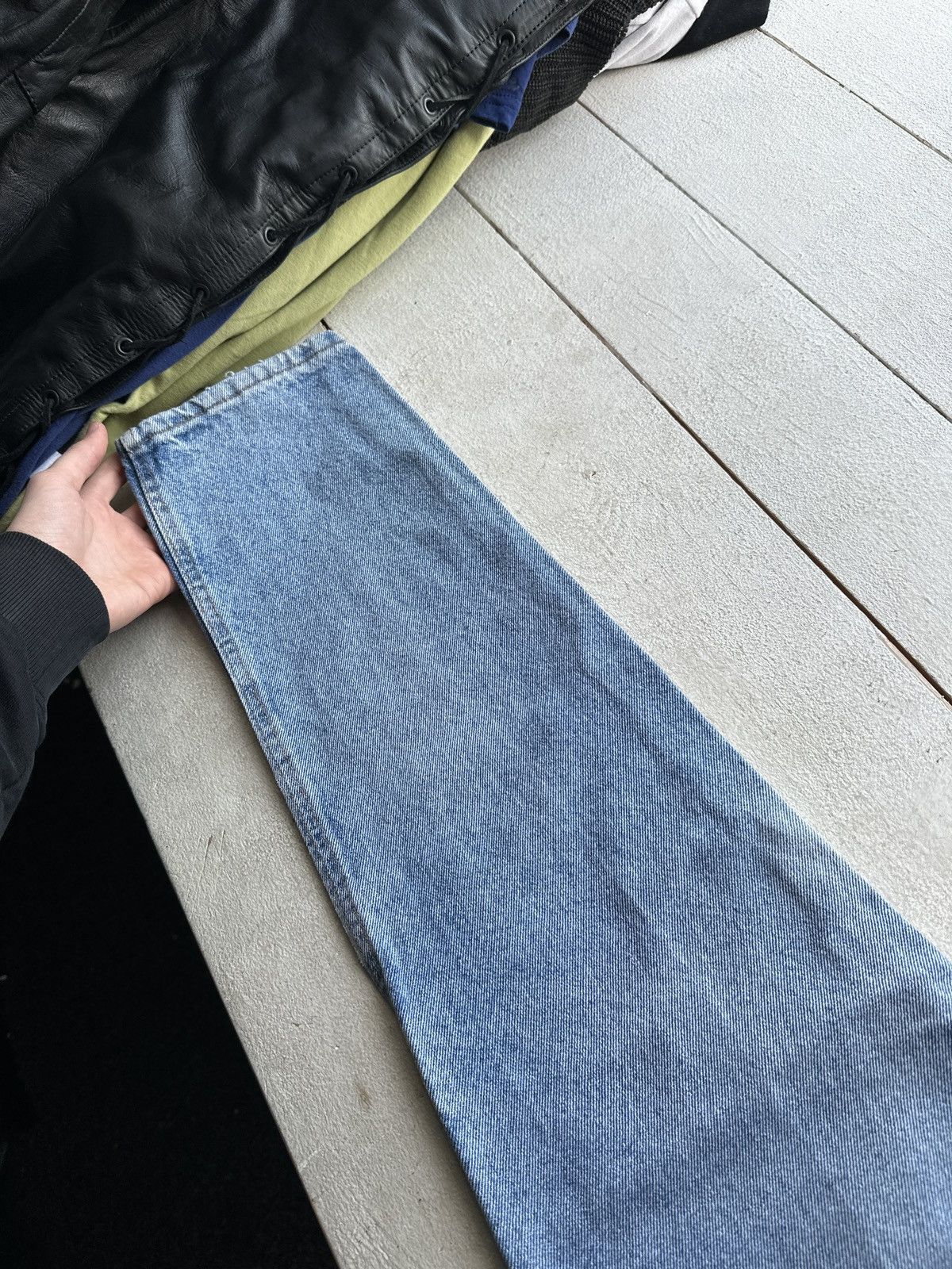 Giorgio Armani VNTG🚨90s Armani Jeans Denim blue Mens Pants Size US 30 / EU 46 - 5 Thumbnail