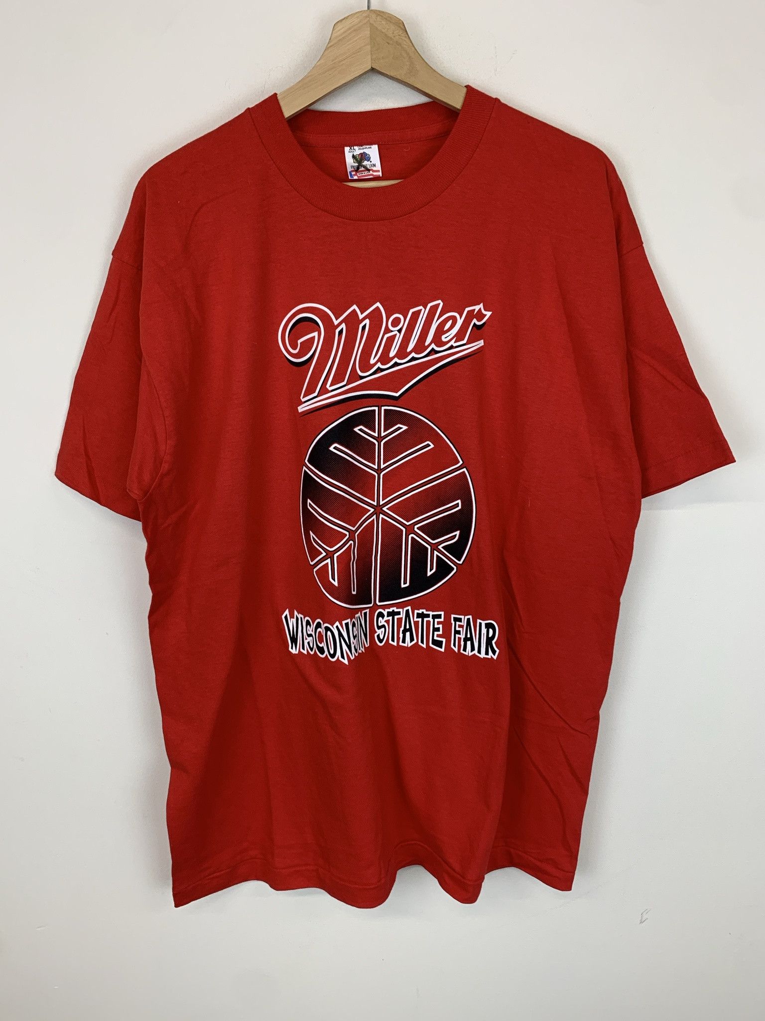 Vintage Vintage 1990s WI State Fair Miller High life Single Stitch Tee Size XL Size US XL / EU 56 / 4 - 1 Thumbnail