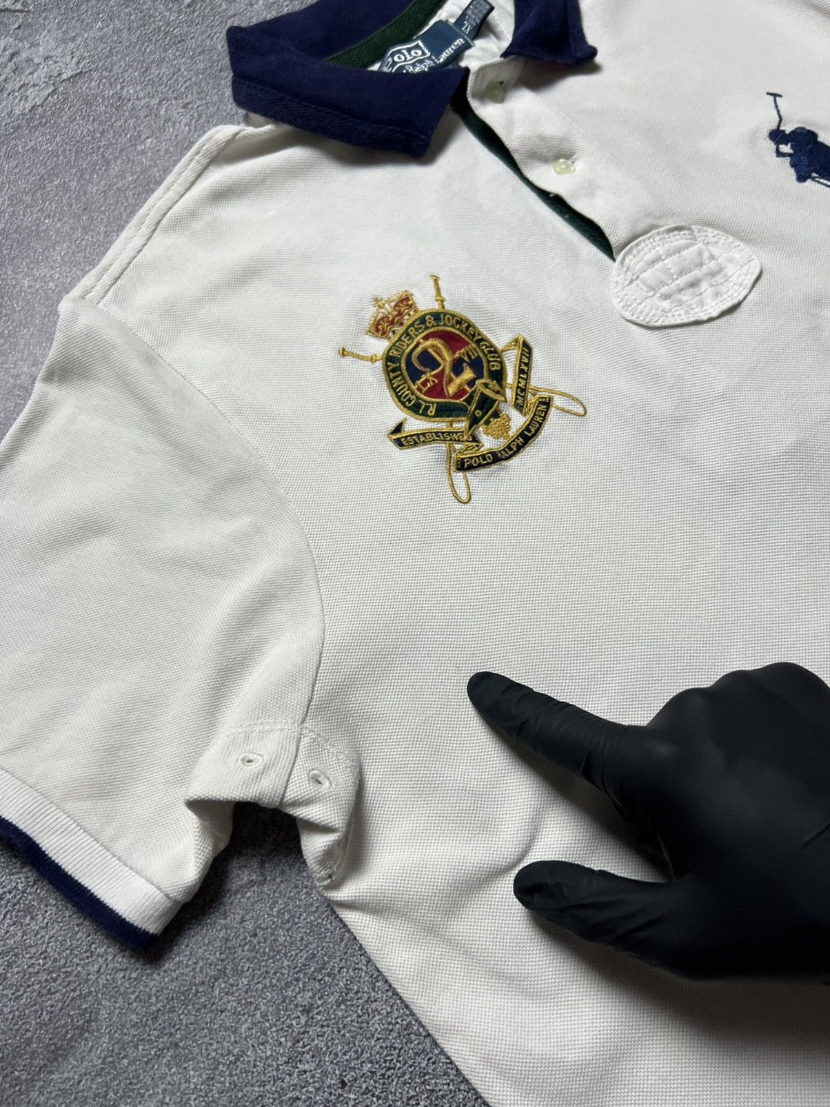 Polo Ralph Lauren 90x Vintage Ralph Lauren T-Shirt Chief Keef Big Pony Striped Size US XL / EU 56 / 4 - 10 Thumbnail