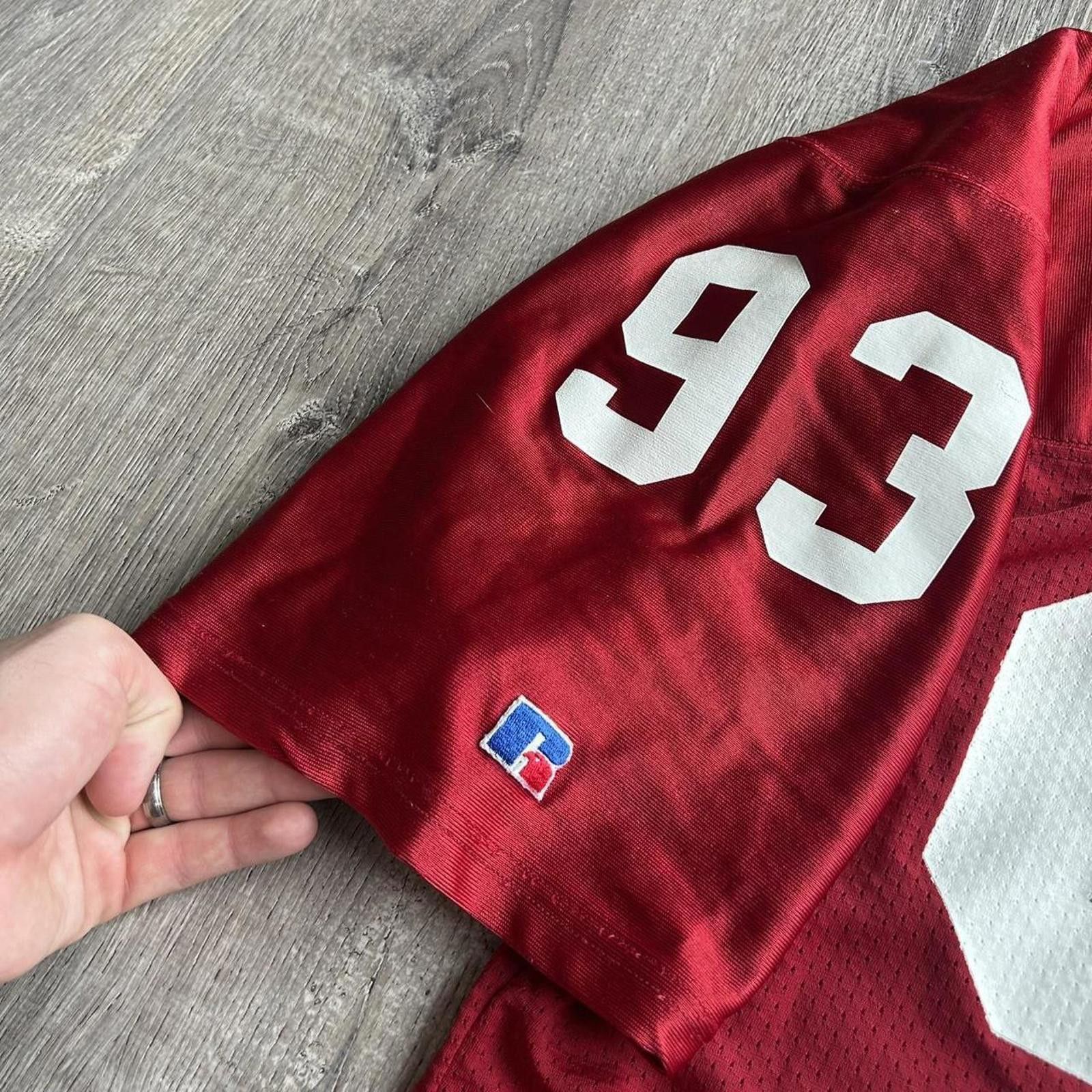 Russell Athletic VTG 90s Arizona Cardinals Russell Athletic NFL Red Jersey Size US L / EU 52-54 / 3 - 3 Thumbnail