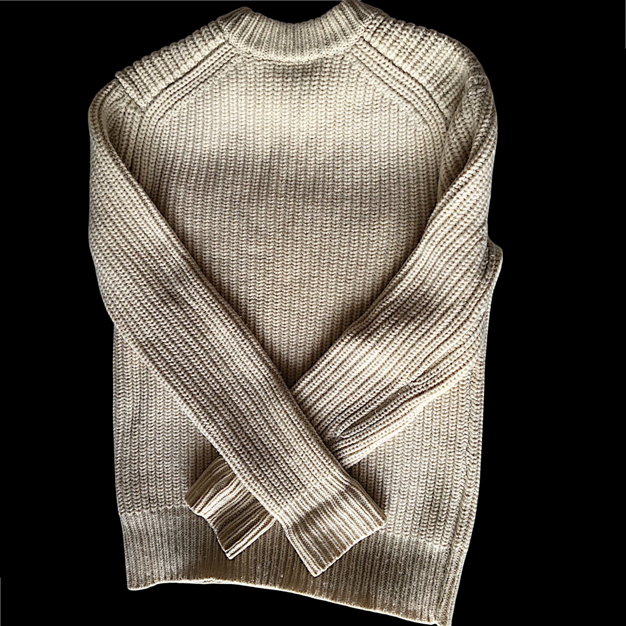 Acne Studios Acne Studios Miles - Cream Wool Chunky Knit Sweater 2013 Size XS / US 0-2 / IT 36-38 - 1 Thumbnail