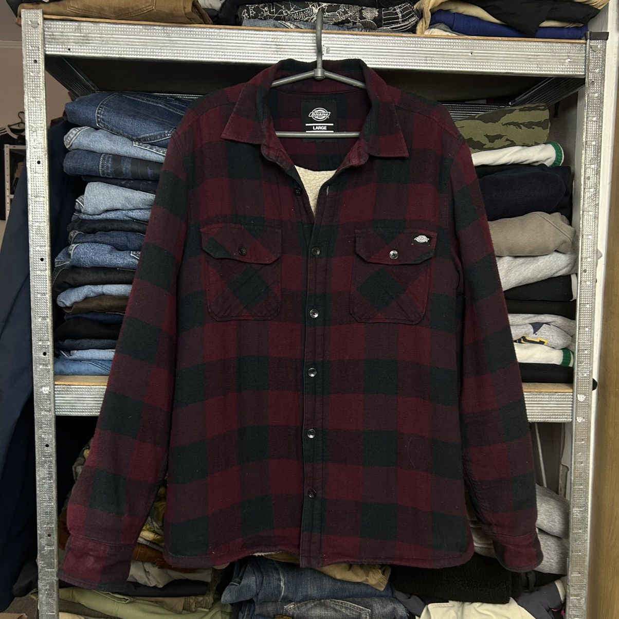 Dickies Vintage Dickies Fleece Small logo Button jacket Size US L / EU 52-54 / 3 - 1 Thumbnail