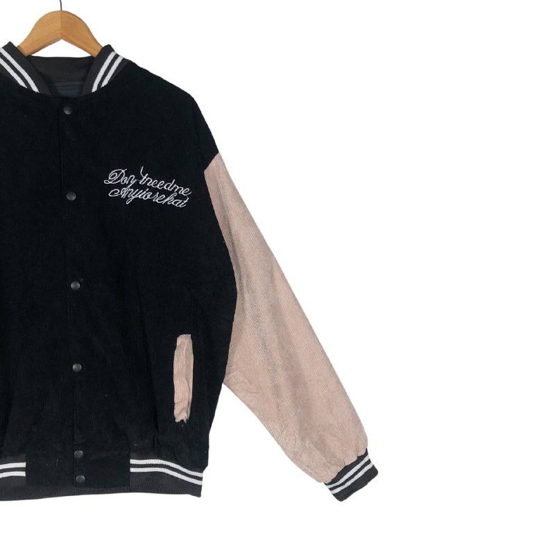 Japanese Brand × Vintage Vintage Japanese Brand Courduroy Varsity Jacket Size US L / EU 52-54 / 3 - 4 Thumbnail