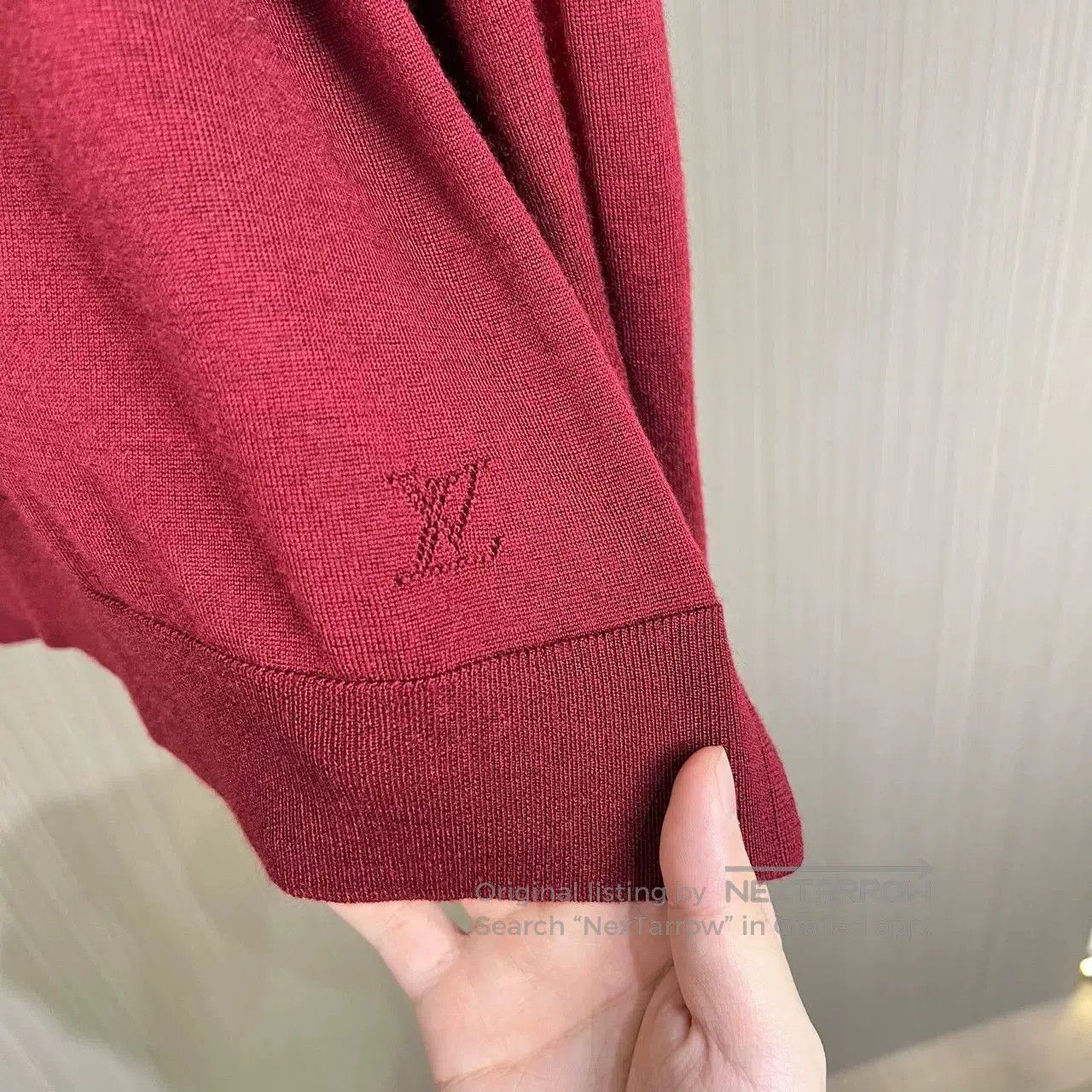 Louis Vuitton louis vuitton logo cashmere knit sweater. Size L / US 10 / IT 46 - 3 Thumbnail