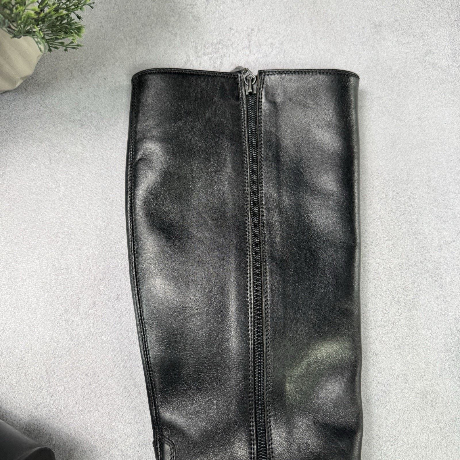 Max Mara MAX MARA Leather Women High Black boots Black Size 38 US 8 Size US 8 / IT 38 - 18 Thumbnail