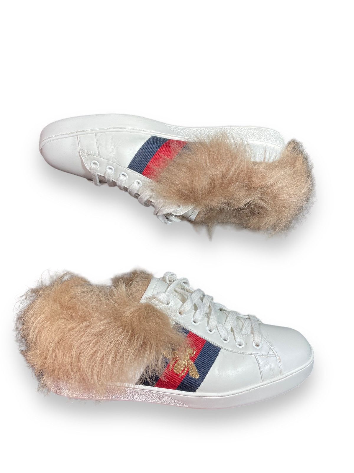 Gucci Ace Fur White (Women's)