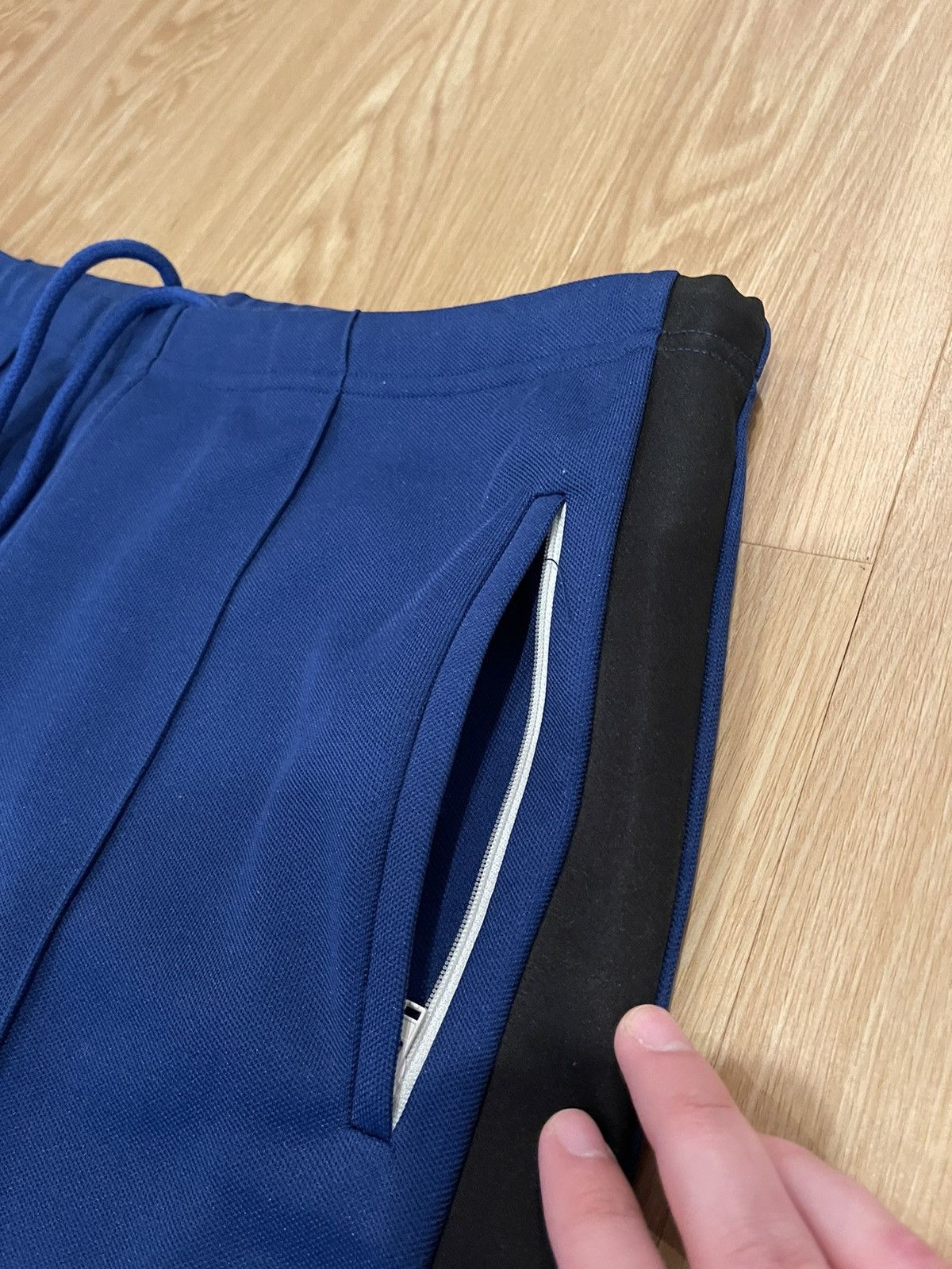 Maison Margiela Maison Margiela Blue Tuxedo Track Pants Size US 32 / EU 48 - 4 Thumbnail