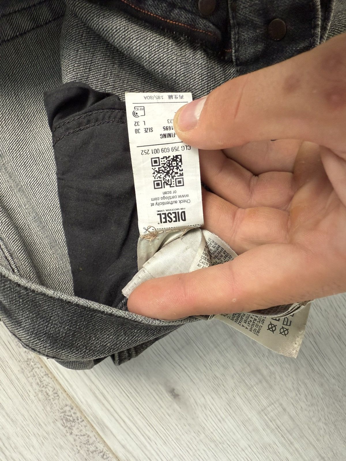 Diesel Diesel black jeans Size US 30 / EU 46 - 8 Thumbnail