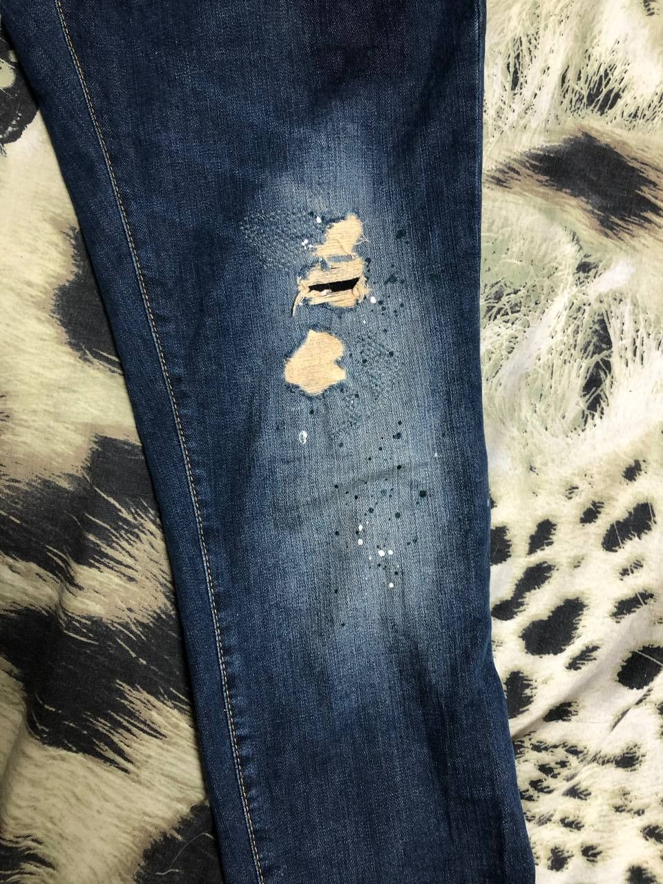 Dsquared2 Dsquared2 Distressed Cropped Denim Size US 34 / EU 50 - 7 Thumbnail