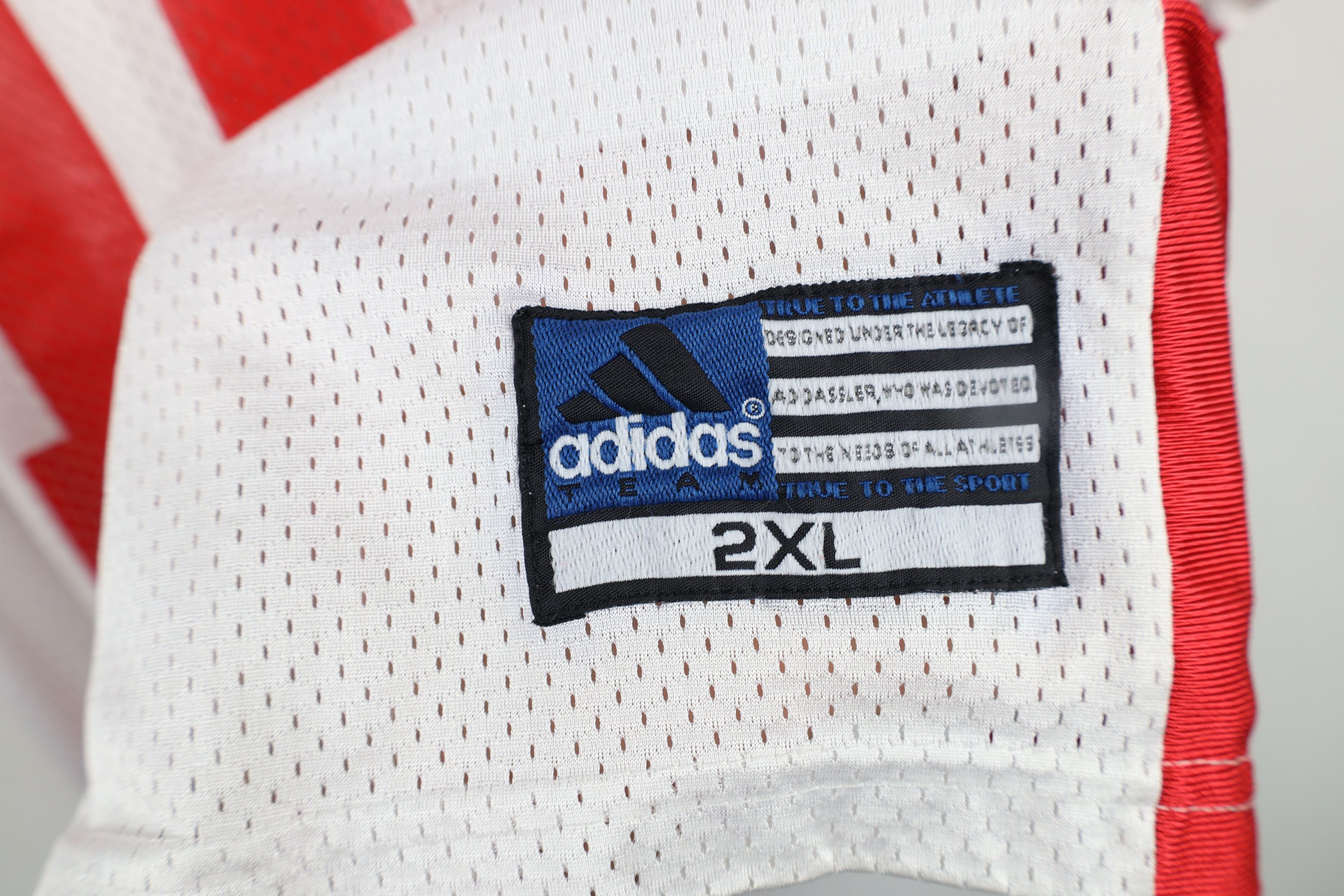 Adidas × Vintage Vintage 90s Adidas University of Nebraska Jersey #10 Size US XXL / EU 58 / 5 - 9 Thumbnail
