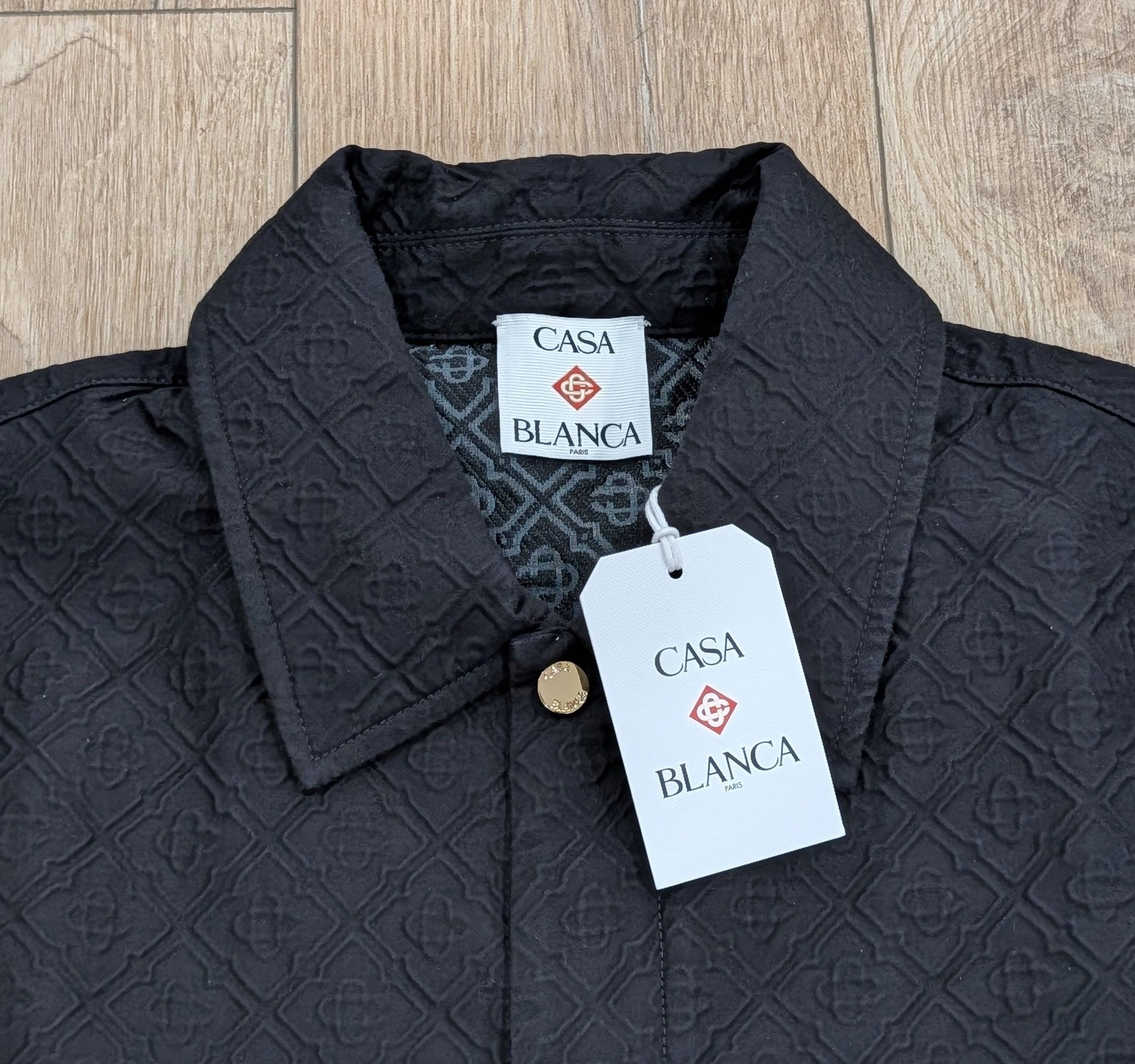 Casablanca CASABLANCA Jacquard Shirt Jacket Black Large Size US L / EU 52-54 / 3 - 2 Thumbnail