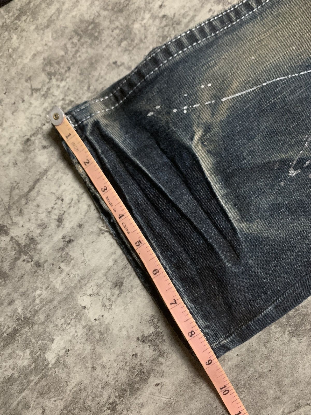 Tornado Mart Y2K Xfrm Studded Splatter Mud Wash Rusty Flare Pants Size US 30 / EU 46 - 18 Thumbnail