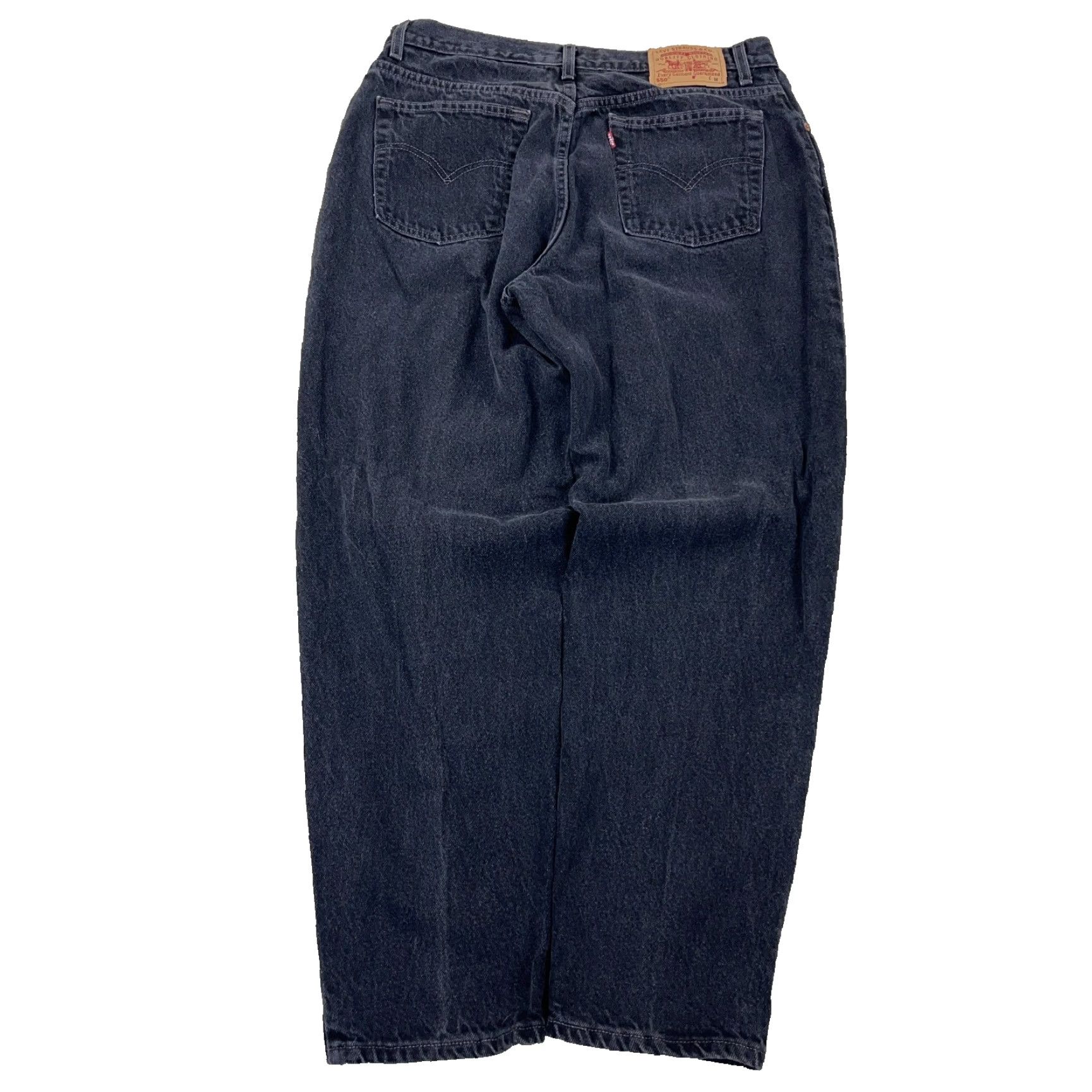 Levi's VINTAGE Levi's 550 Jeans Women's Relaxed Tapered 32x29 Black 80s 90s USA Denim Baggy Core Classic Slim Fit? Size 40" / US 18 - 2 Thumbnail