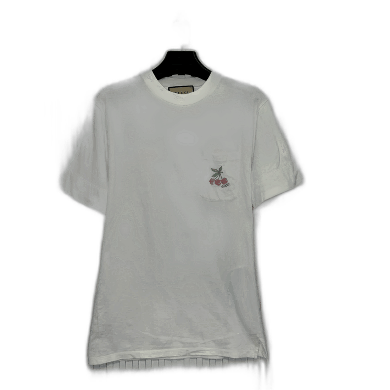 Gucci Gucci Cherry Embroidered Short Sleeve TShirt-2505 Size US S / EU 44-46 / 1 - 1 Thumbnail