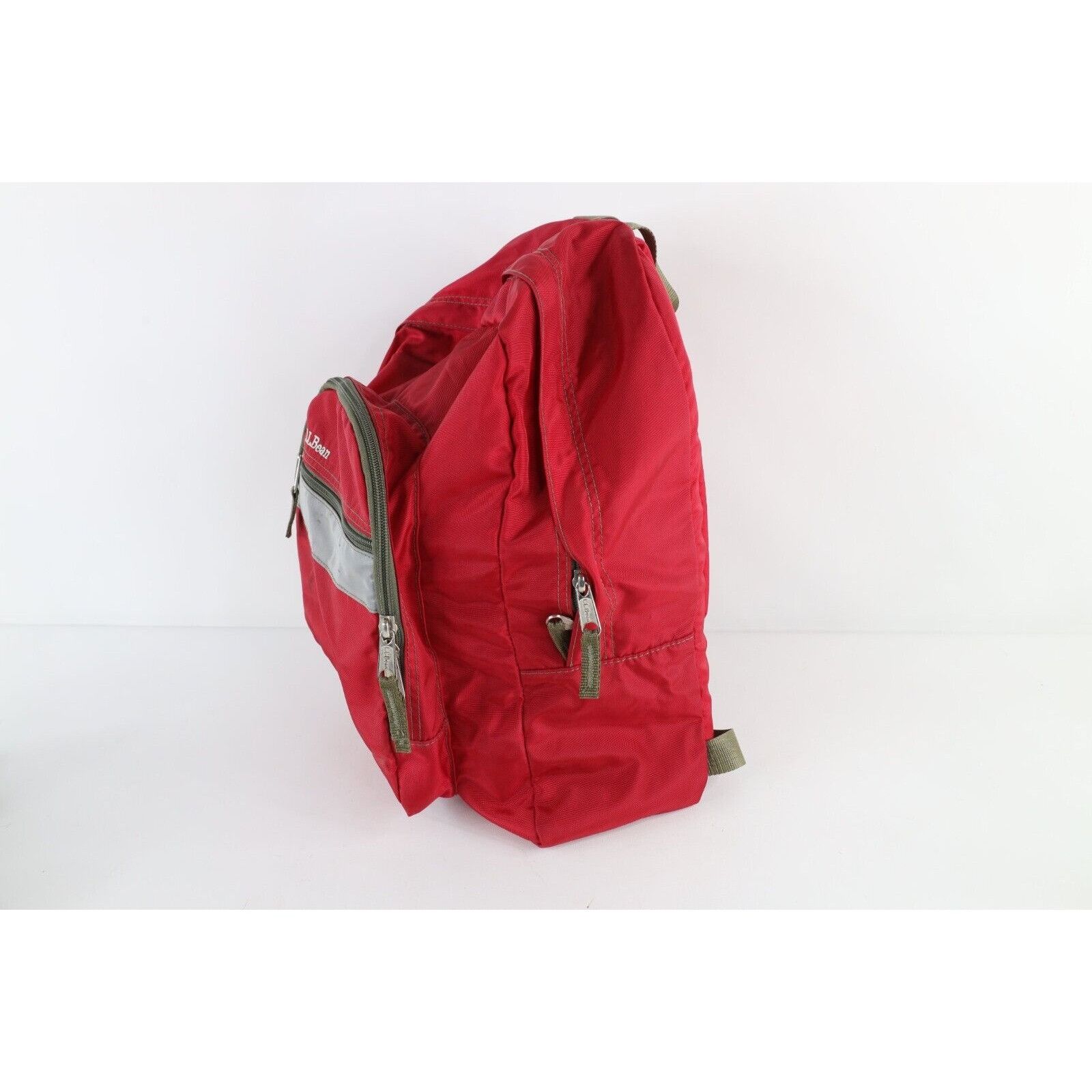 L.L. Bean × Vintage Vintage 90s Spell Out LL Bean Distressed Reflective Backpack Size ONE SIZE - 5 Thumbnail