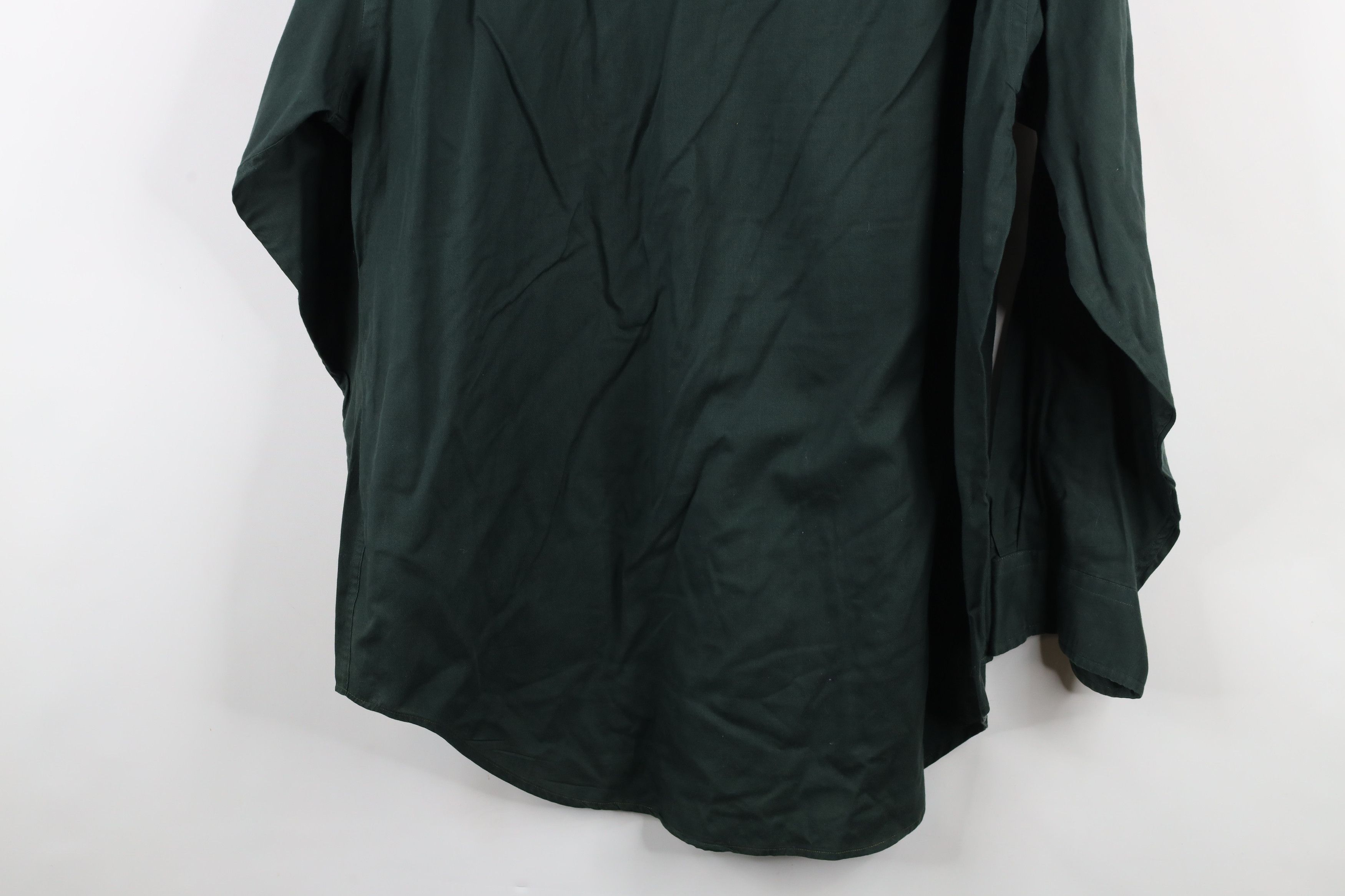 Vintage Vintage 90s Streetwear Baggy Fit Collared Button Shirt Green Size US L / EU 52-54 / 3 - 14 Thumbnail