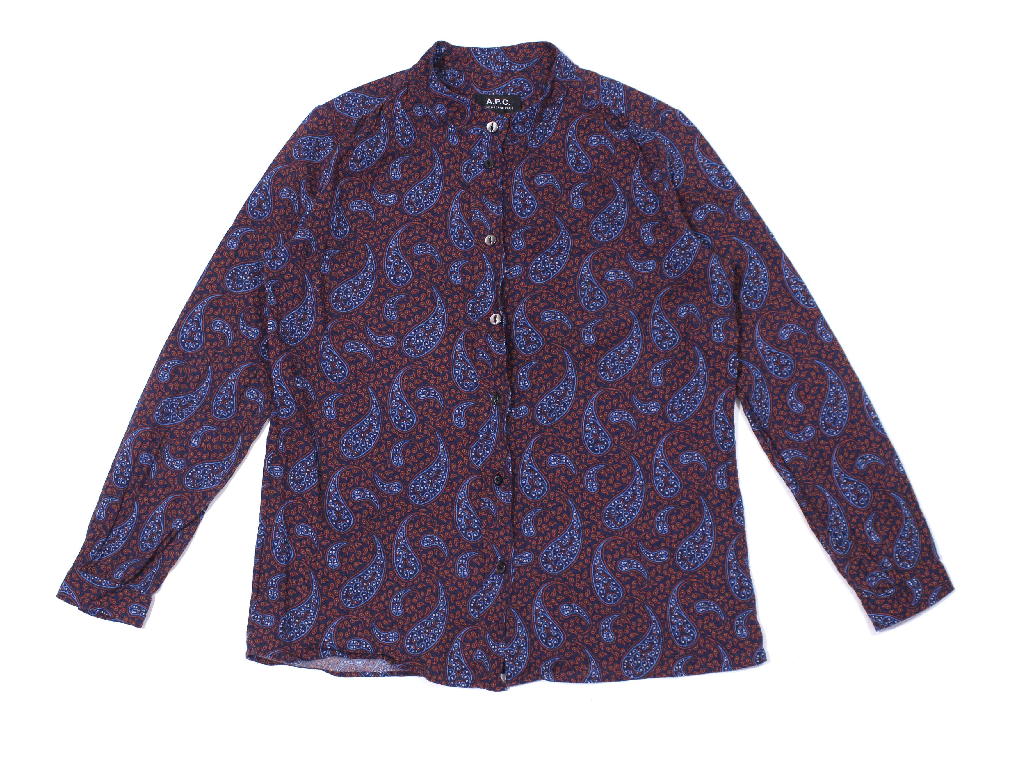 A.P.C. Paisley Printed Shirt Size M / US 6-8 / IT 42-44 - 1 Thumbnail