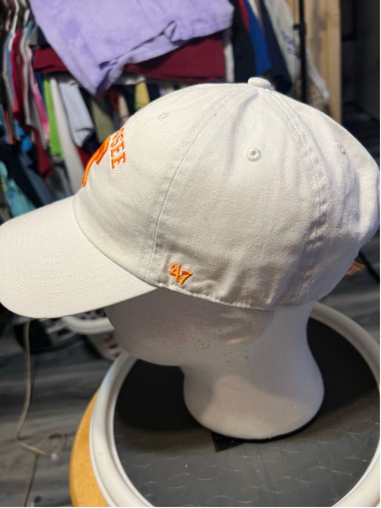 47 Men's '47 Tennessee Volunteers White Orange Baseball Cap Size ONE SIZE - 2 Thumbnail