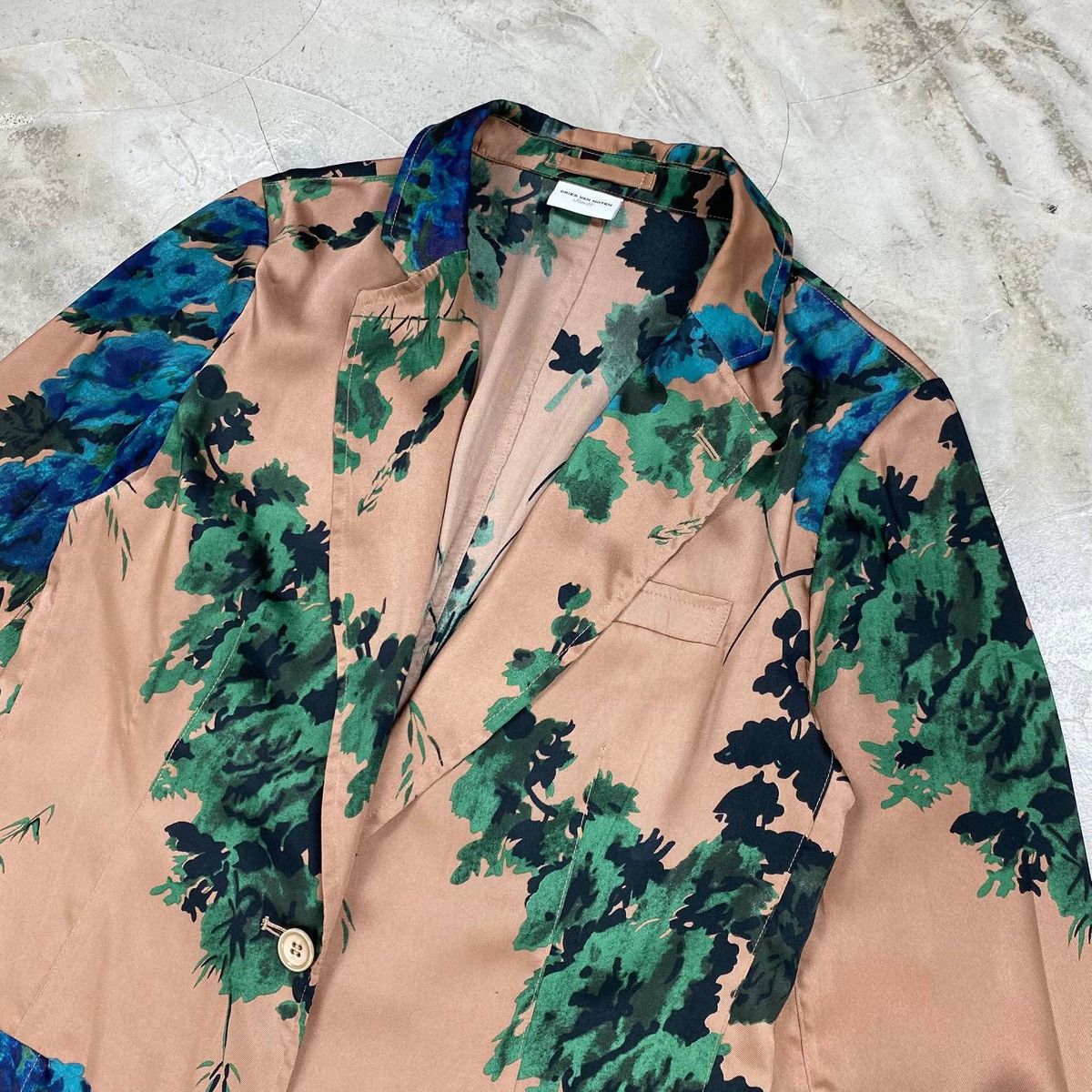 Dries Van Noten FW2019 Floral Viscose Blazer Size 38S - 2 Thumbnail