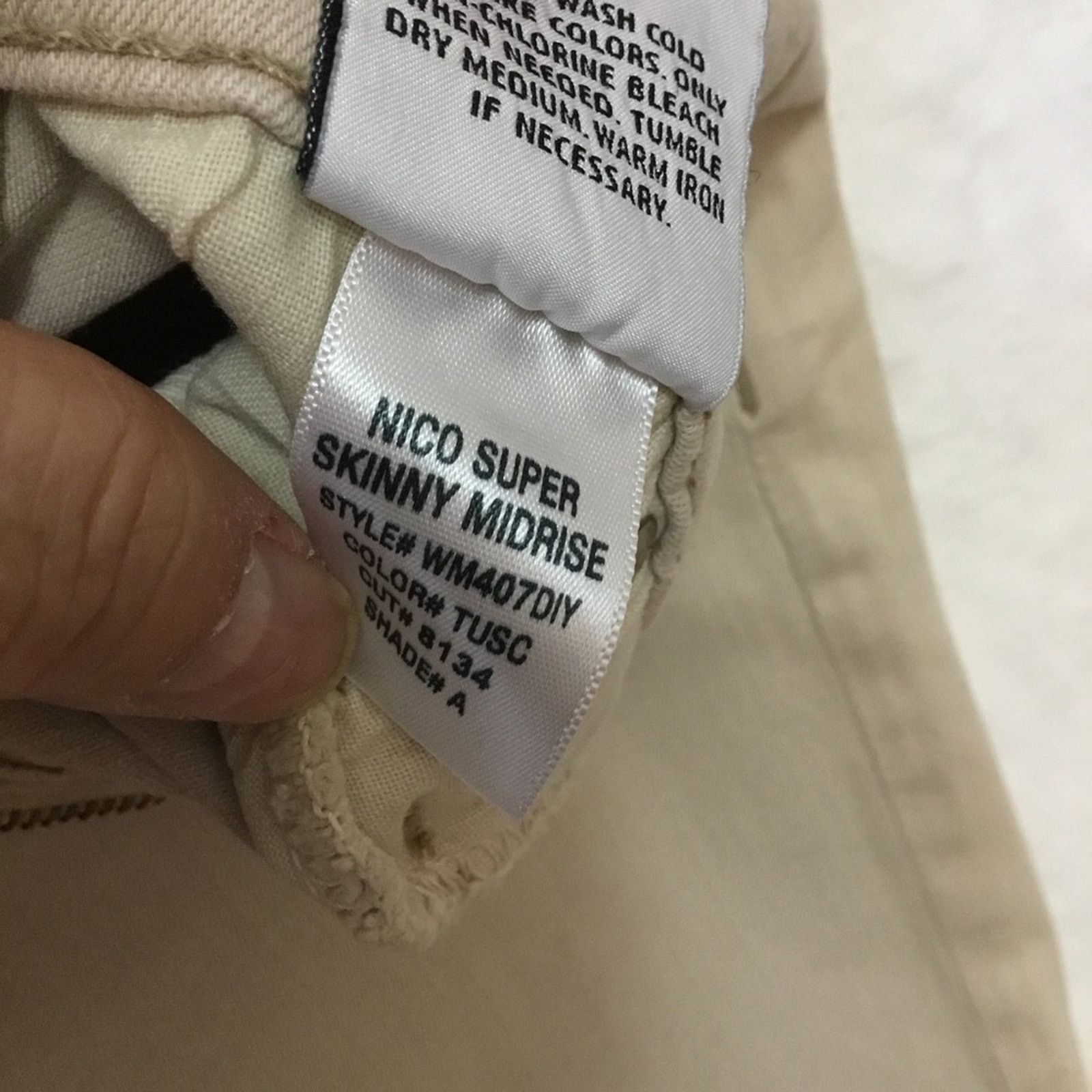 Hudson Hudson Beige Skinny Jeans Size 27" / US 4 / IT 40 - 7 Thumbnail