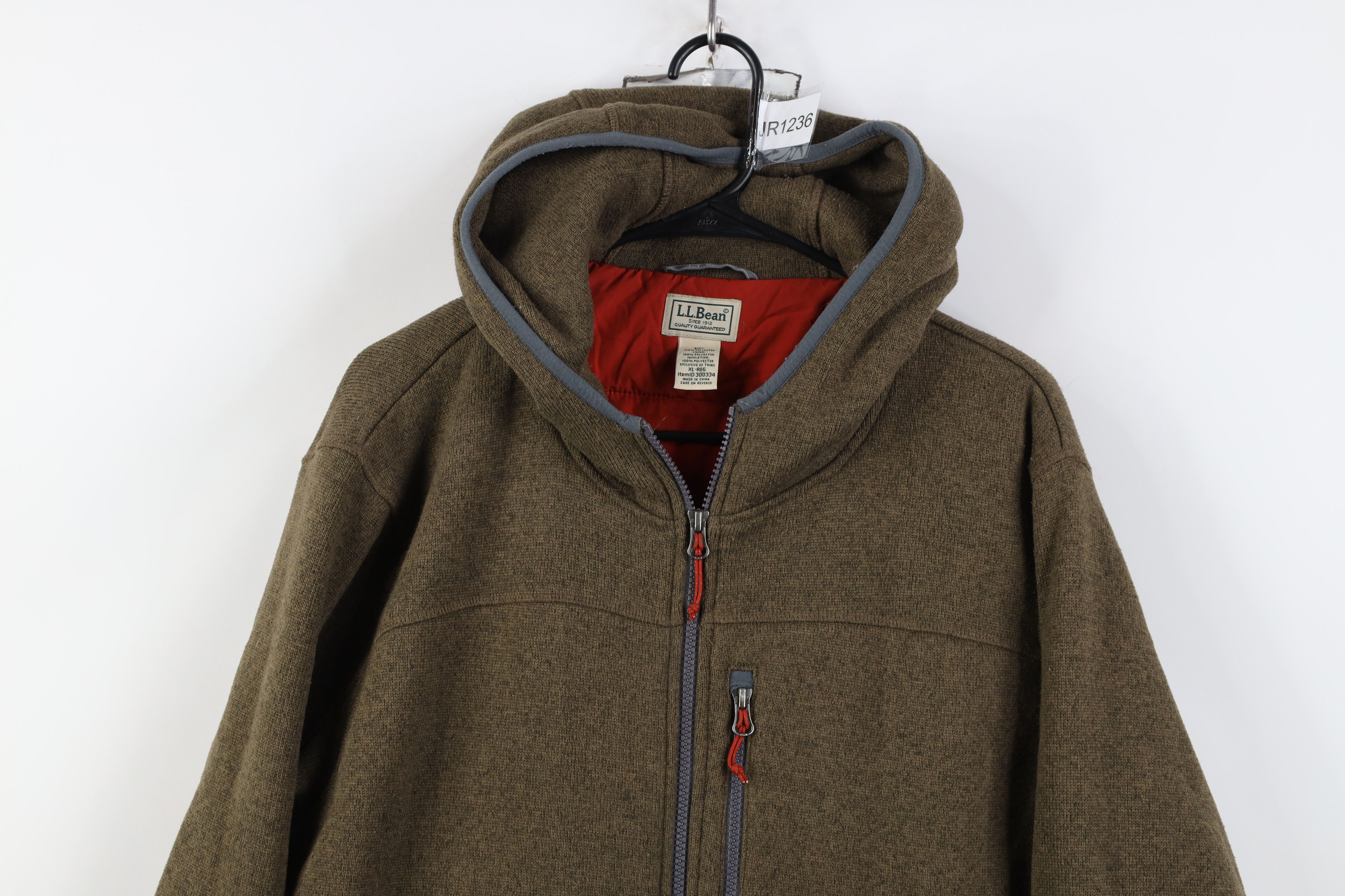 L.L. Bean Vintage LL Bean Hooded Sweater Jacket Swacket Heather Brown Size US XL / EU 56 / 4 - 2 Thumbnail