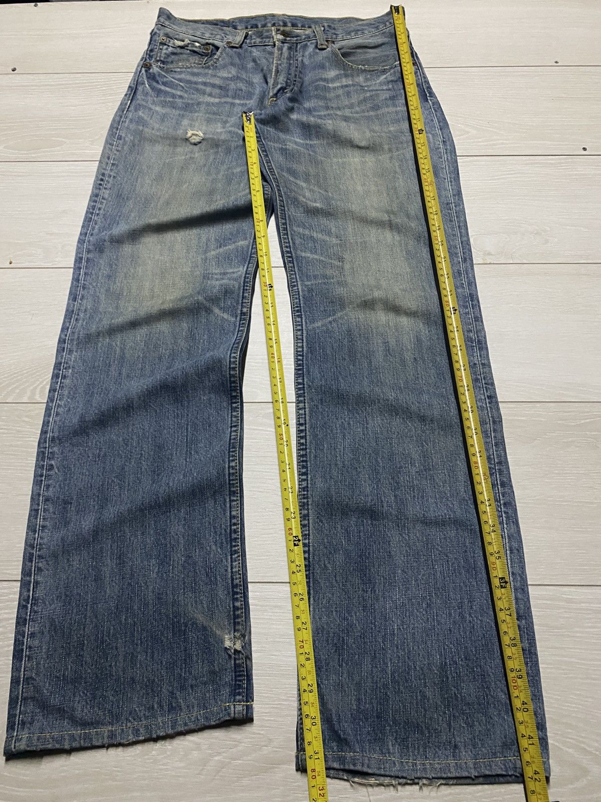 Levi's Vintage Levis 502 Mud Wash Whisker Loose Jeans Size US 32 / EU 48 - 14 Thumbnail