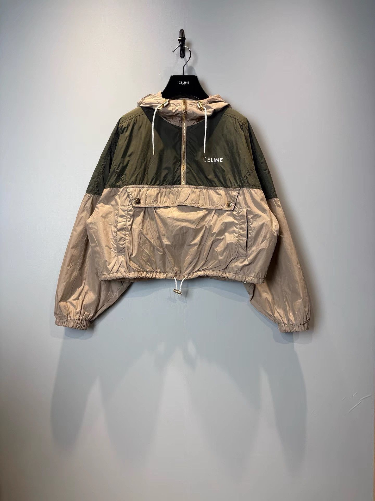 Celine Celine FW22 Logo Patchwork Hooded Jacket K36 Size XS / US 0-2 / IT 36-38 - 1 Thumbnail