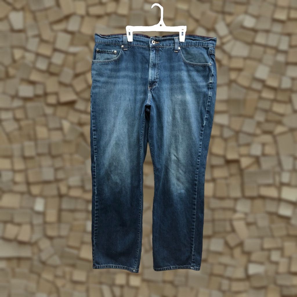 Vintage L.L. Bean Jeans Size 40x32 Mens Mid Rise Straight Leg Dark Wash Blue Denim Size US 40 / EU 56 - 1 Thumbnail