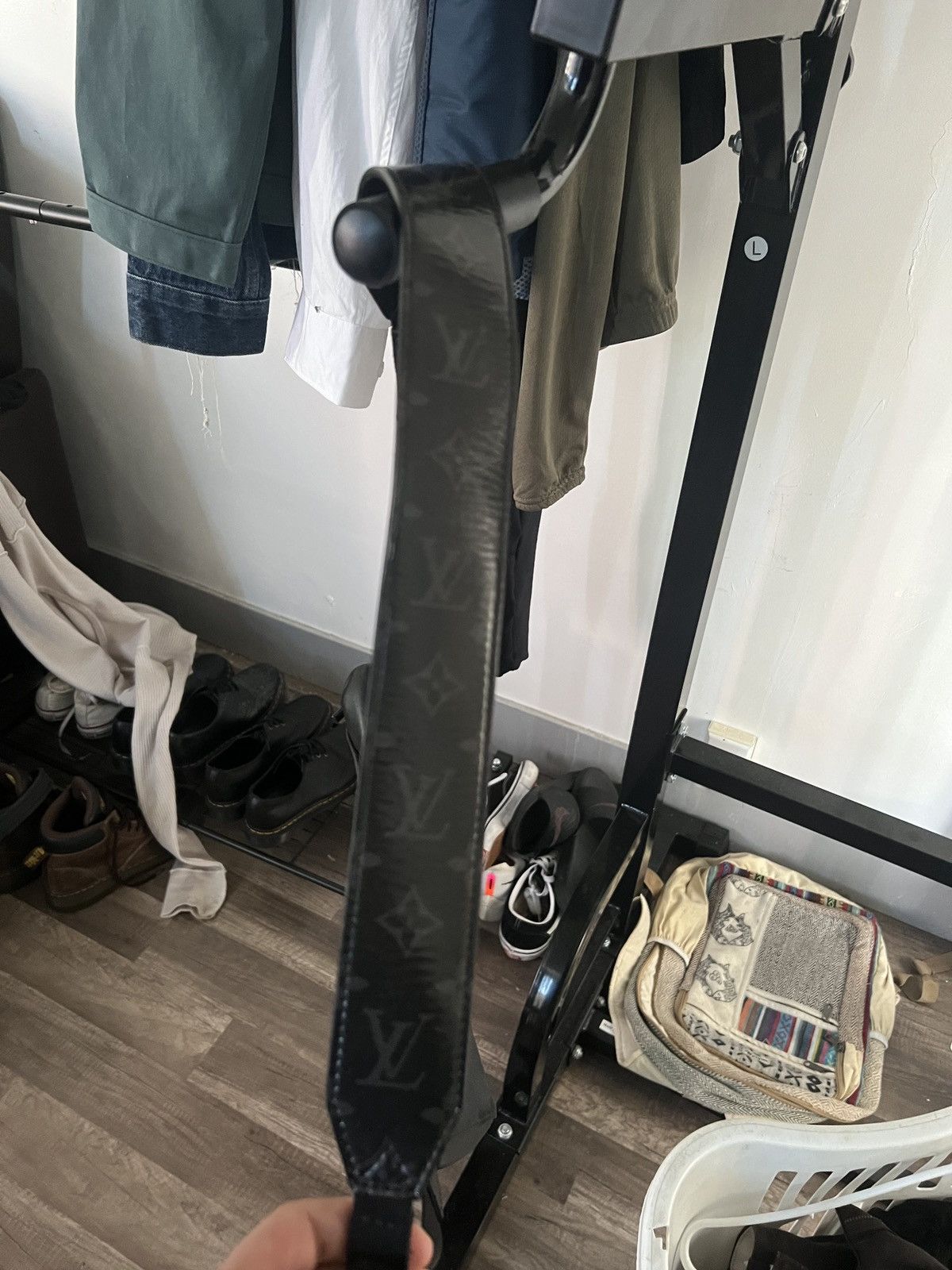 Louis Vuitton Louis Vuitton Messenger PM Dark Infinity in Calfskin Leather Size ONE SIZE - 7 Thumbnail