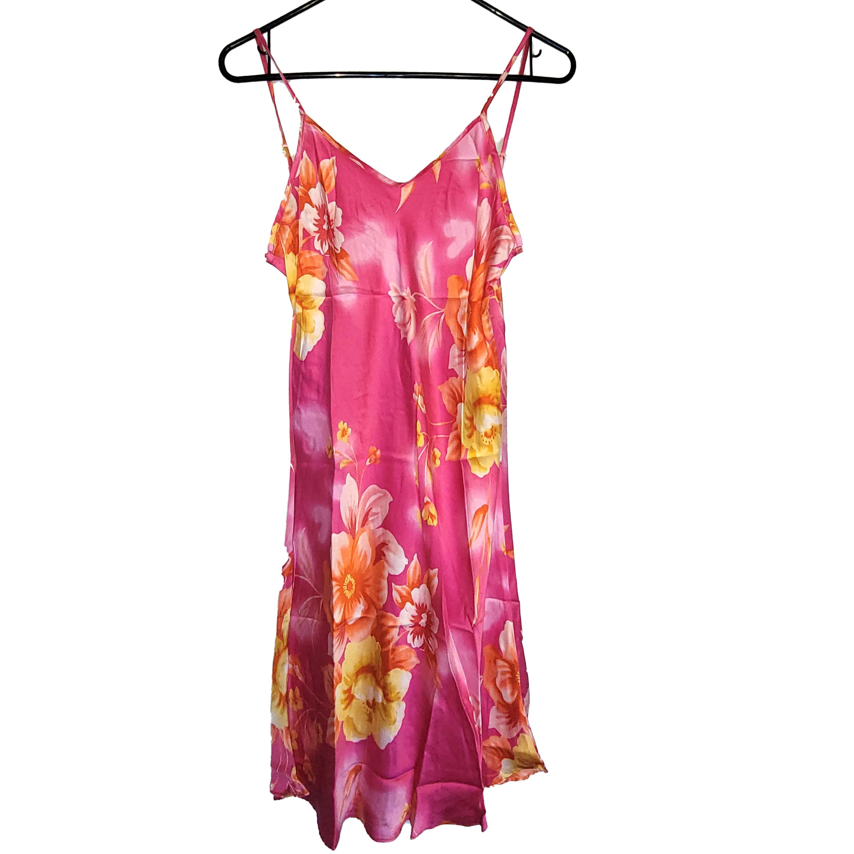 Other Women's 100% Silk Camisole Spaghetti Strap Slip Dress SAA914 Size S / US 4 / IT 40 - 2 Thumbnail