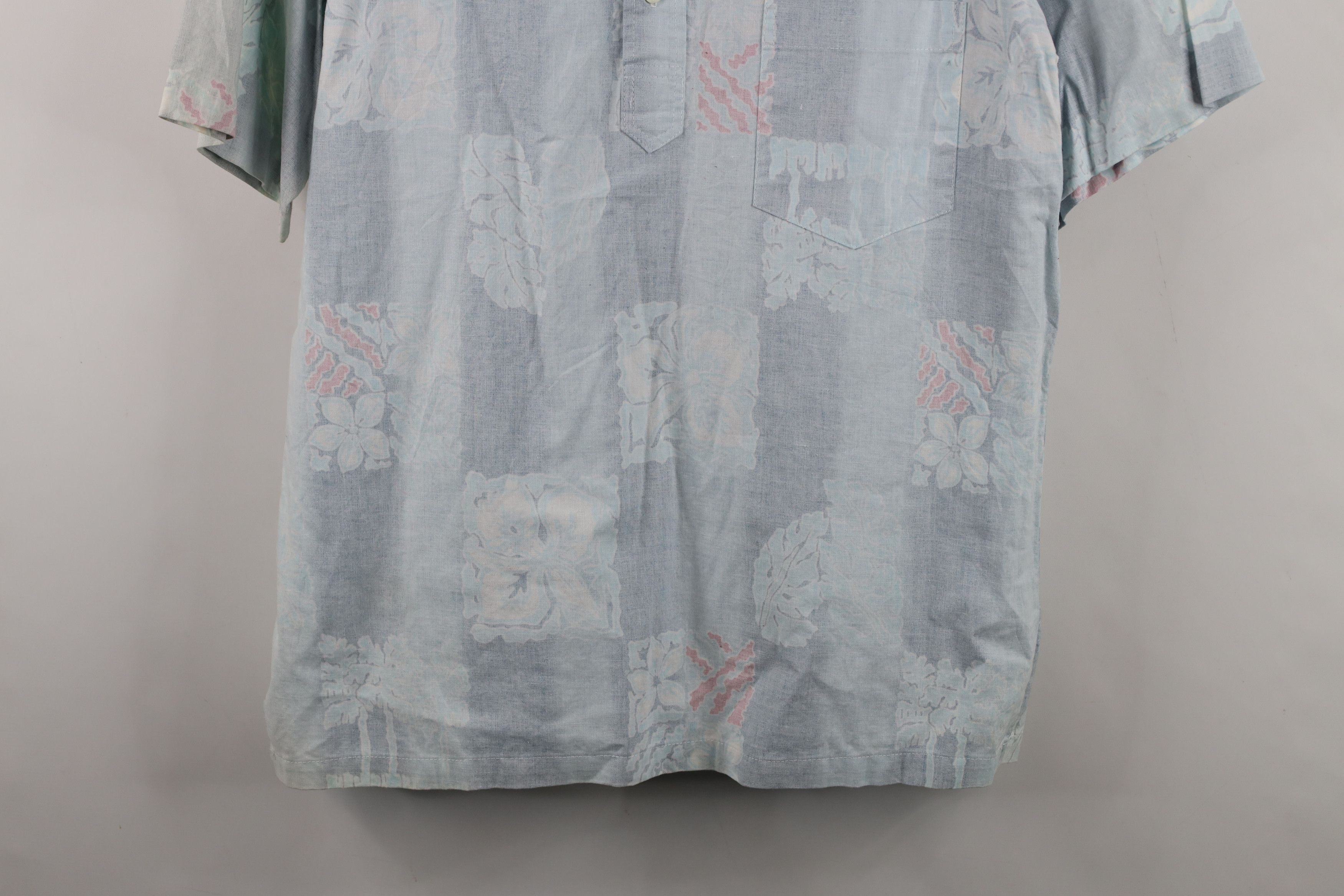 Vintage Vintage 90s Streetwear Reverse Floral Button Down Polo USA Size US L / EU 52-54 / 3 - 3 Thumbnail