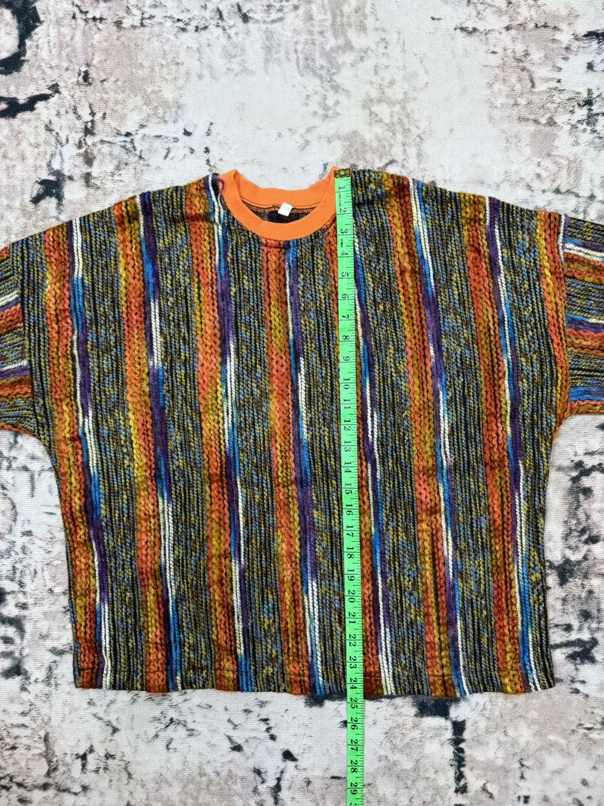 Japanese Brand Unbranded Knit Cropped Sweatshirt Size L / US 10 / IT 46 - 12 Thumbnail