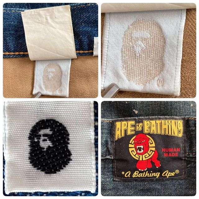 Bape BAPE APE HEAD Painter Denim Pants a bathing ape ★size M Size US 32 / EU 48 - 8 Thumbnail