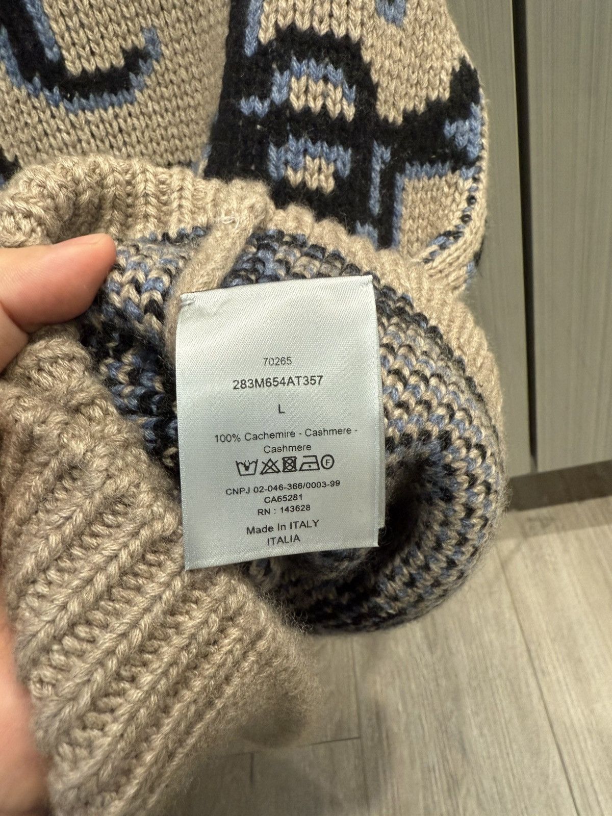 Dior × Travis Scott Dior Travis Scott Oblique Knit Vest Size US L / EU 52-54 / 3 - 7 Thumbnail
