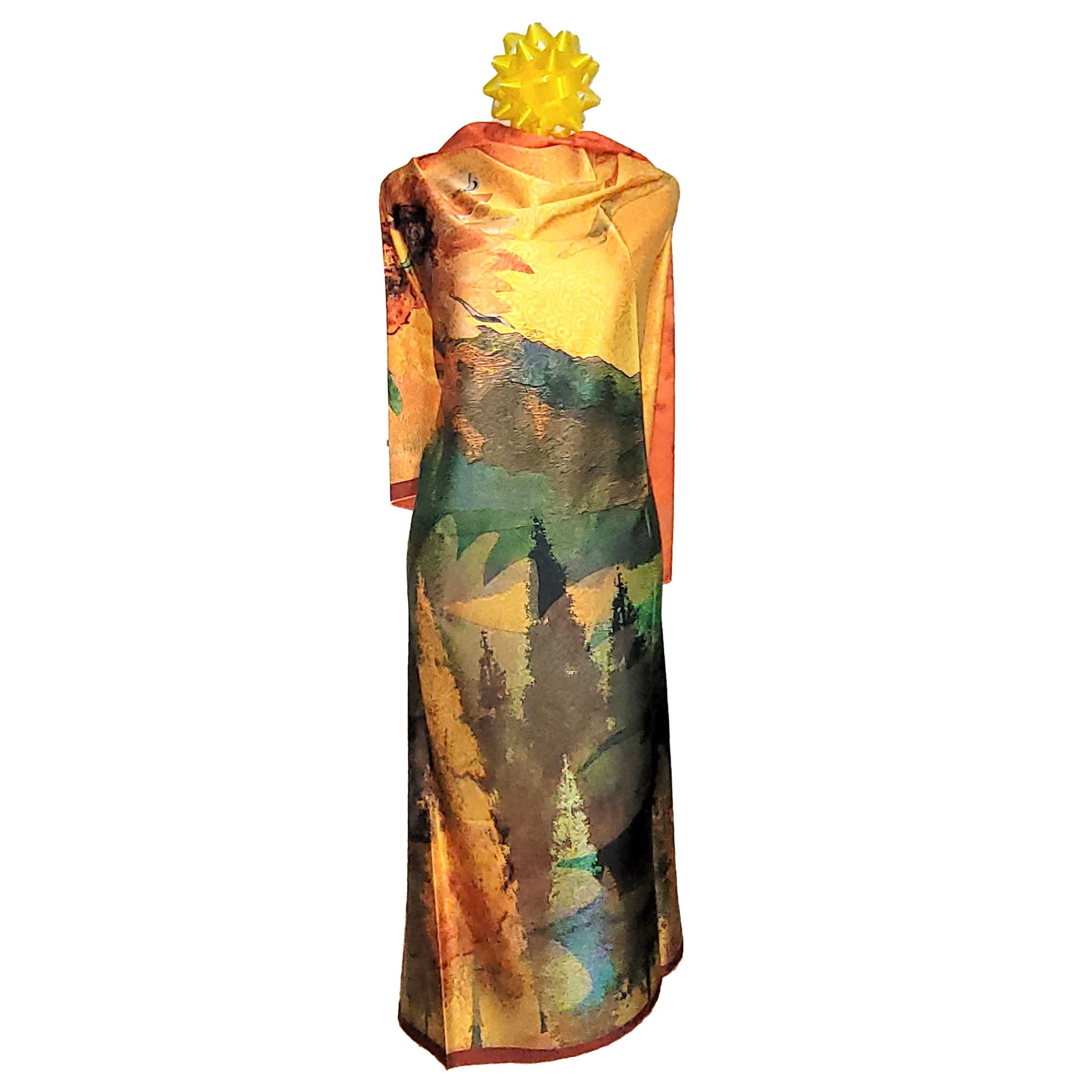 Other NWT Double Sided Silk Scarf 52"x52" Large Square Wrap 3244 Size ONE SIZE - 7 Thumbnail