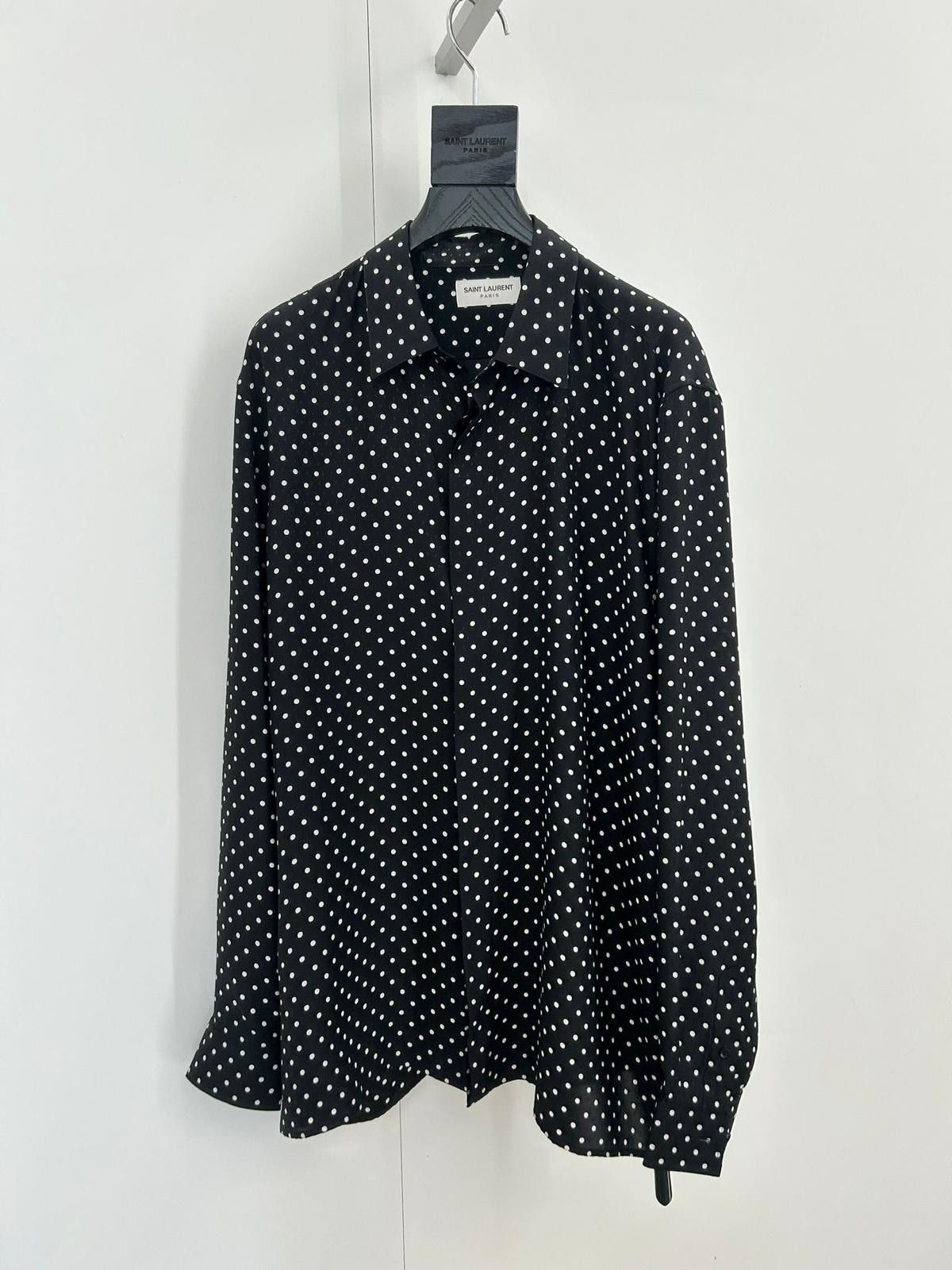 Saint Laurent Paris BUTTONED SHIRT MADE WITH OTGANIC SILK Size US S / EU 44-46 / 1 - 3 Thumbnail