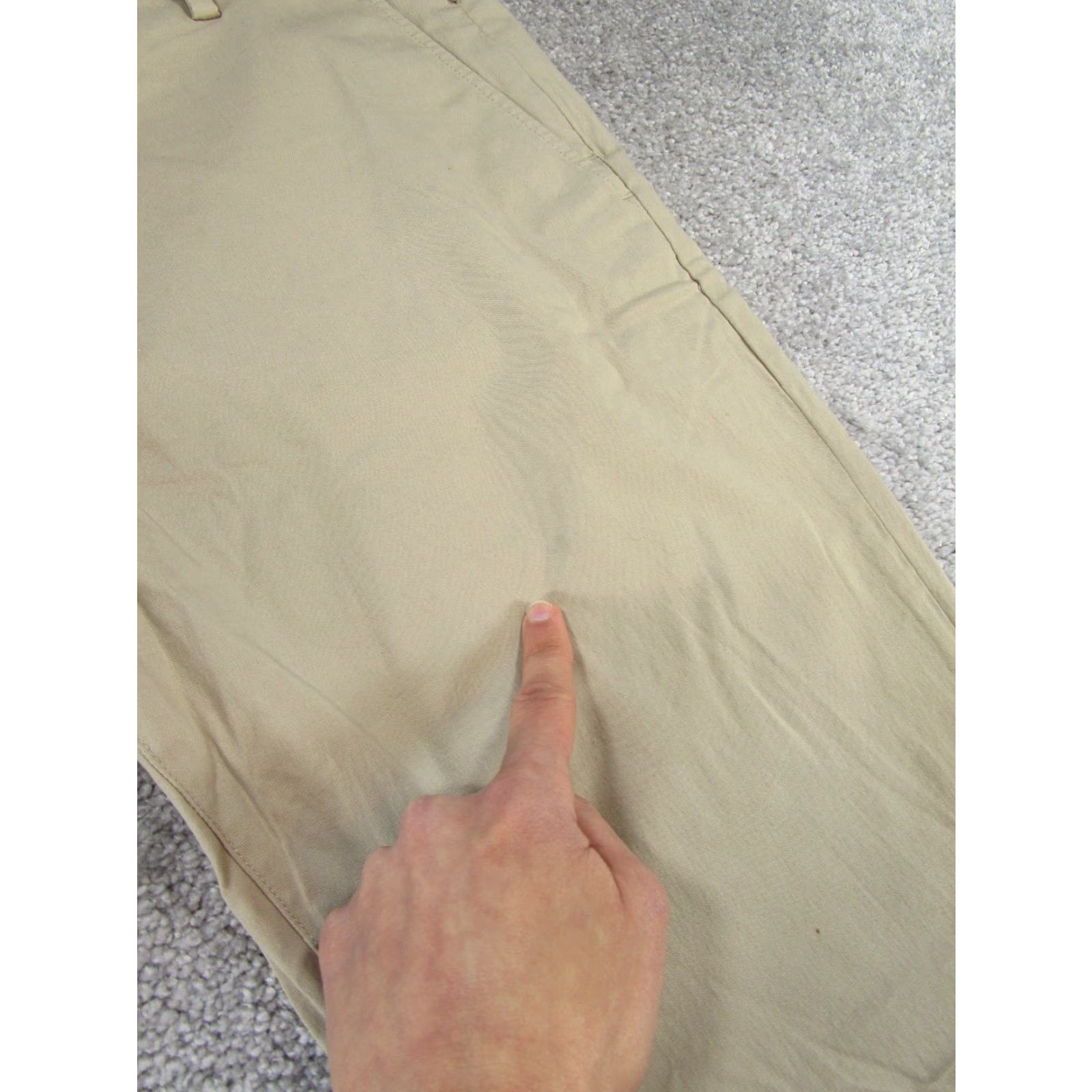 Vintage Birddogs Pants Mens 34 Beige Khaki Lightweight Cotton/Nylon Slim Taper 34X31 Size US 34 / EU 50 - 3 Thumbnail
