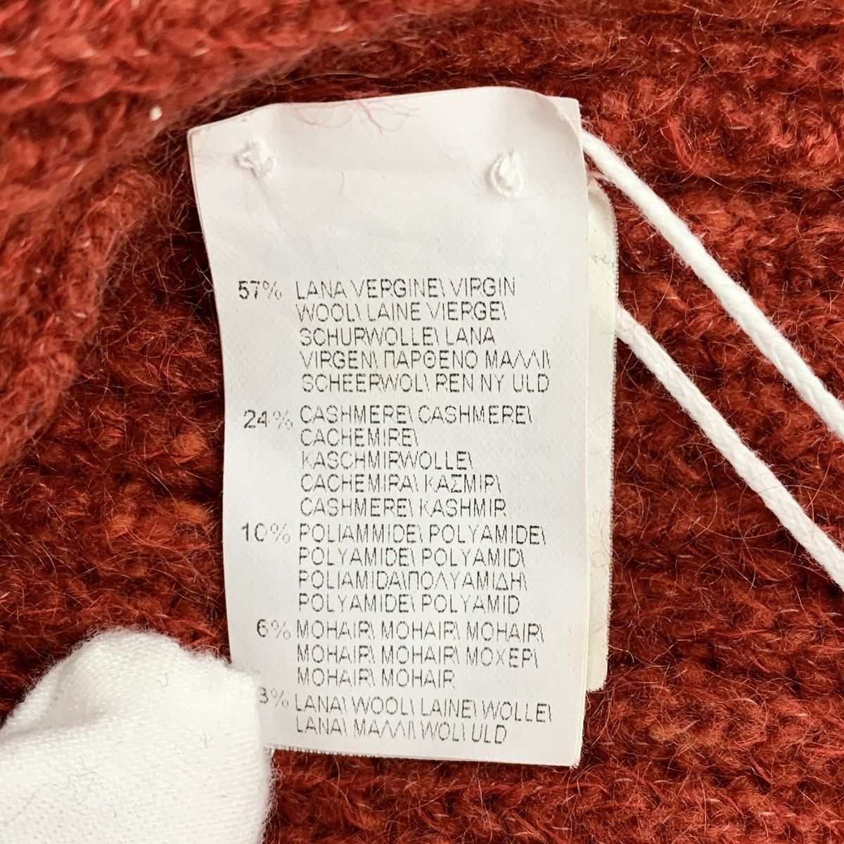 Brunello Cucinelli Brunello Cucinelli Red Wool Long Sleeve Knit Sweater K26WX Size M / US 6-8 / IT 42-44 - 6 Thumbnail