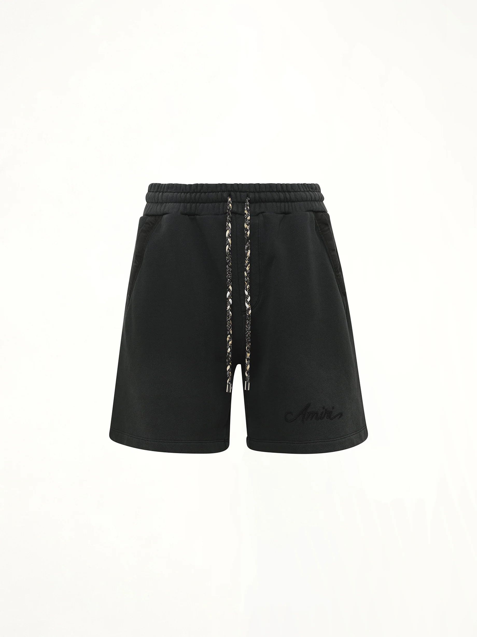 Amiri os11x1225 Bleach Bandana Shorts in Black Size US 34 / EU 50 - 1 Thumbnail