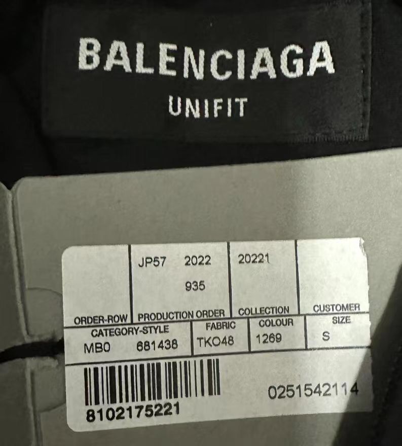 Balenciaga Balenciaga 22fw black and white color blocked 2412-Nextarrow Size US S / EU 44-46 / 1 - 4 Thumbnail