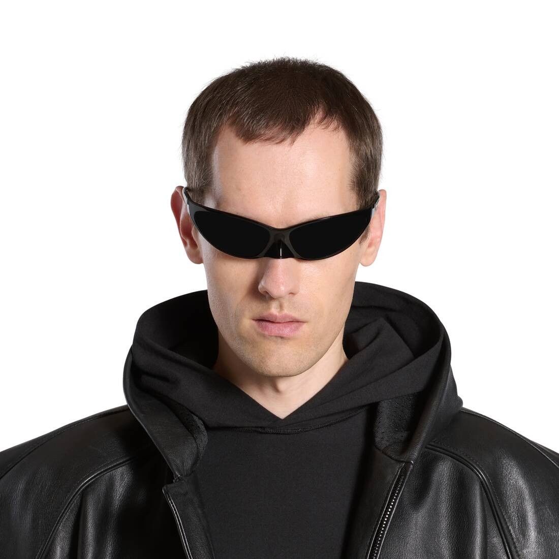 Balenciaga o1mt1gz0525 Size: OS / 4G Cat Sunglasses in Black Size ONE SIZE - 5 Thumbnail