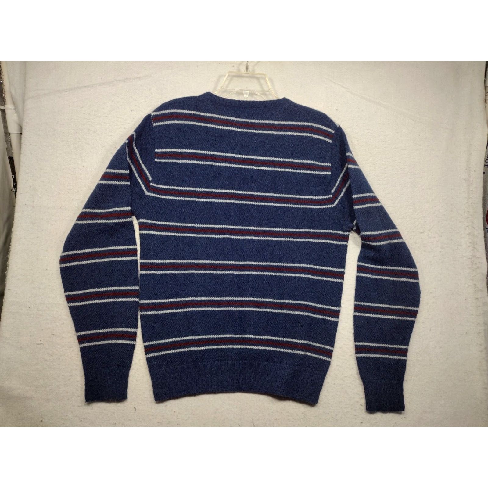 Jantzen VINTAGE Jantzen Sweater Mens Large Knit Striped Gray 90s Crew Neck Pullover Knit Shirt Mens L Size US L / EU 52-54 / 3 - 4 Thumbnail
