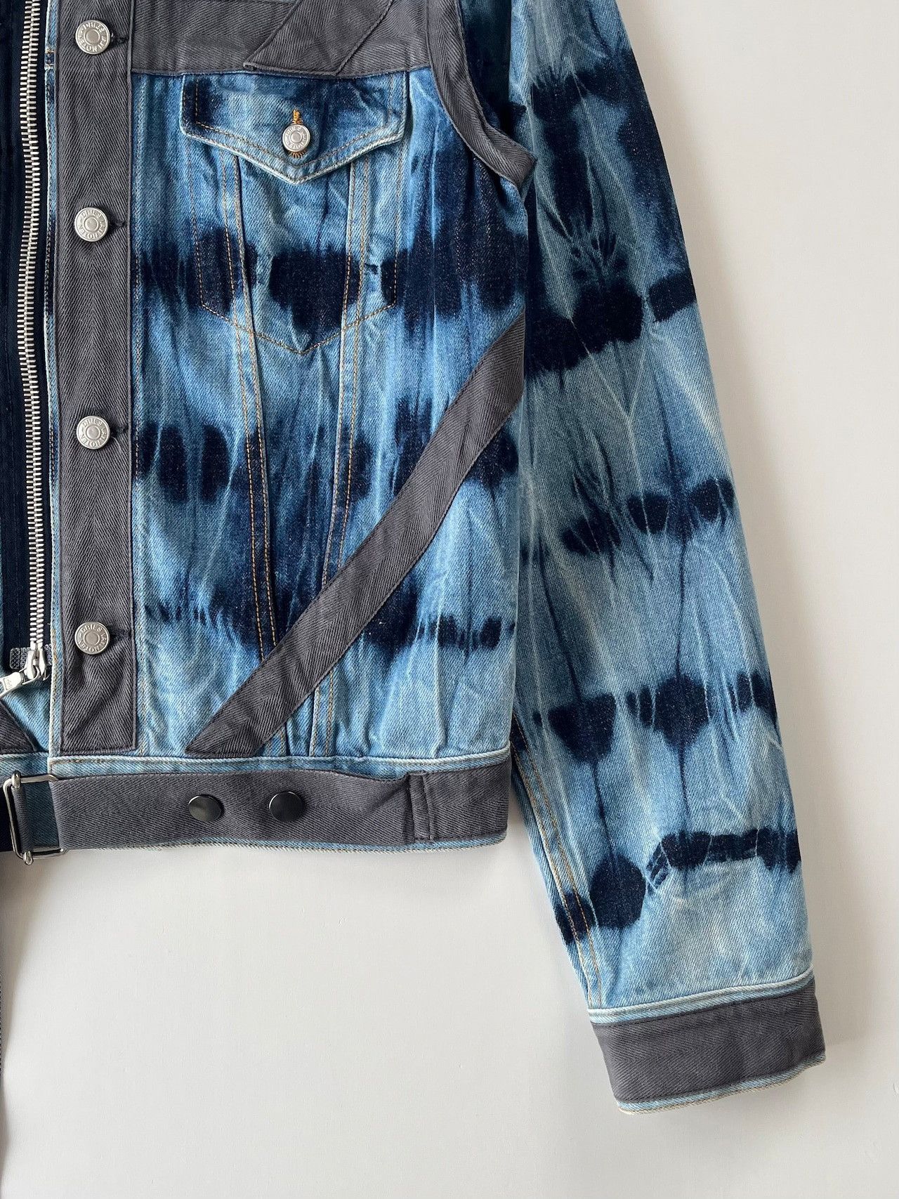 Dries Van Noten DRIES VAN NOTEN FW2014 Bondage Denim Trucker Jacket Size US S / EU 44-46 / 1 - 4 Thumbnail