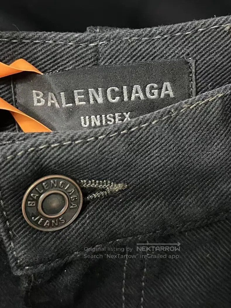 Balenciaga Balenciaga Crystal Cat Graffiti Jeans. Size US 26 / EU 42 - 6 Thumbnail