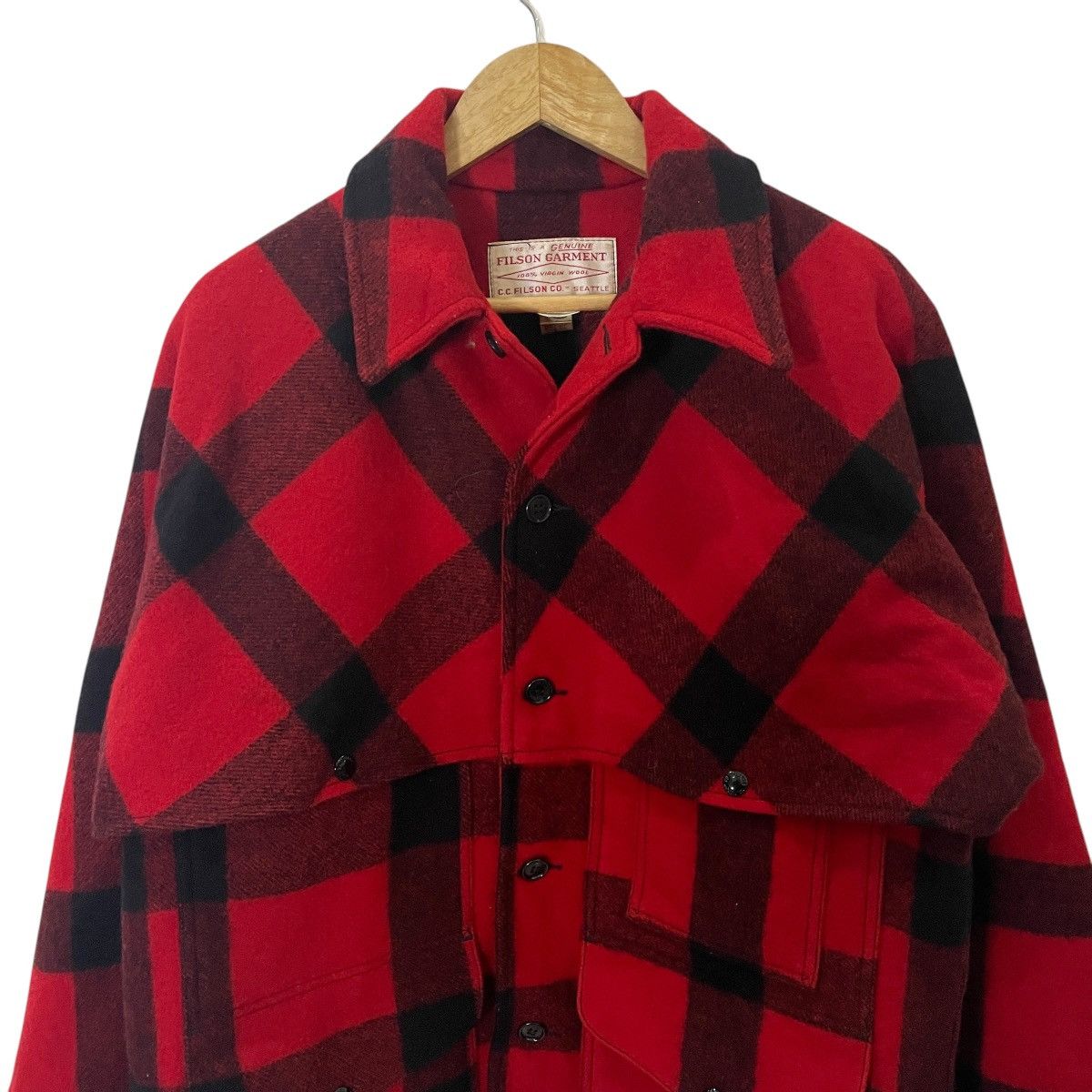 Filson Vintage 70s Filson Checkered Wool Jacket Size US L / EU 52-54 / 3 - 4 Thumbnail