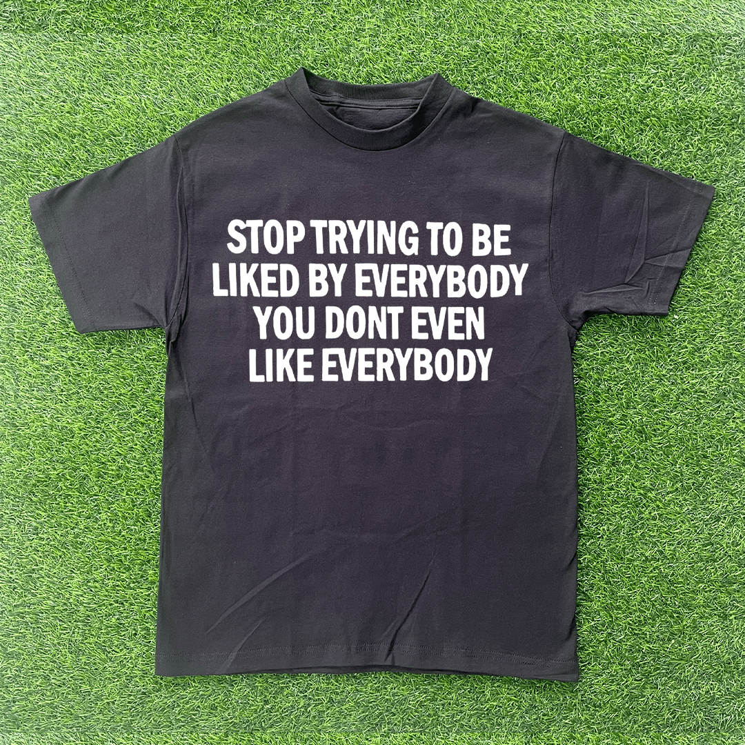 Vintage STOP TRYING TO BE LIKE OTHER PEOPLE TSHIRT Size US M / EU 48-50 / 2 - 1 Preview