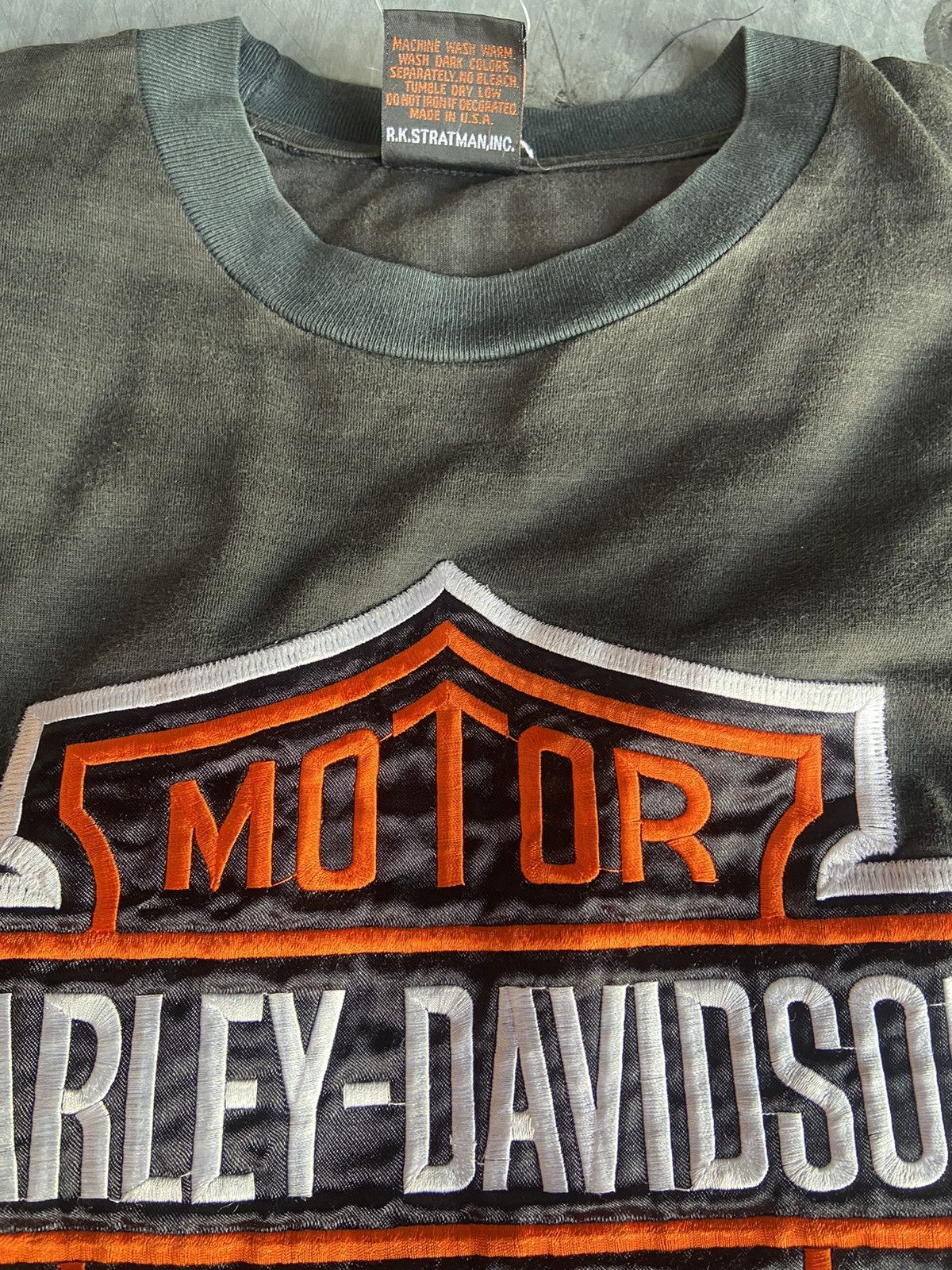 Harley Davidson × Vintage Harley davidson stripe big print Size US L / EU 52-54 / 3 - 5 Thumbnail
