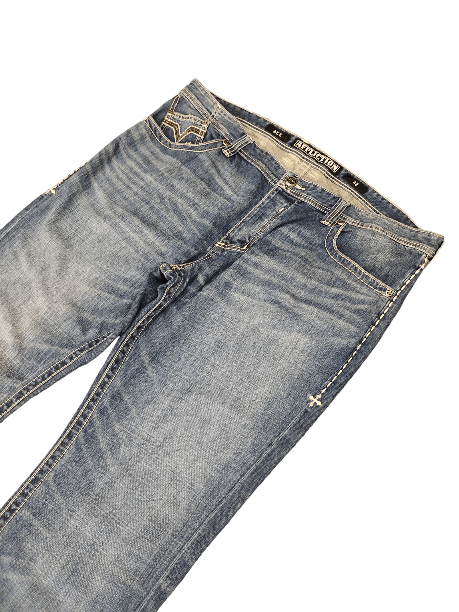 Affliction Affliction Ace Denim Jean Y2k Streetwear Affliction Style Size US 42 / EU 58 - 11 Thumbnail