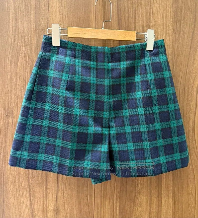 Dior Dior Green plaid wool shorts Size 25" / US 0 / IT 36 - 2 Thumbnail