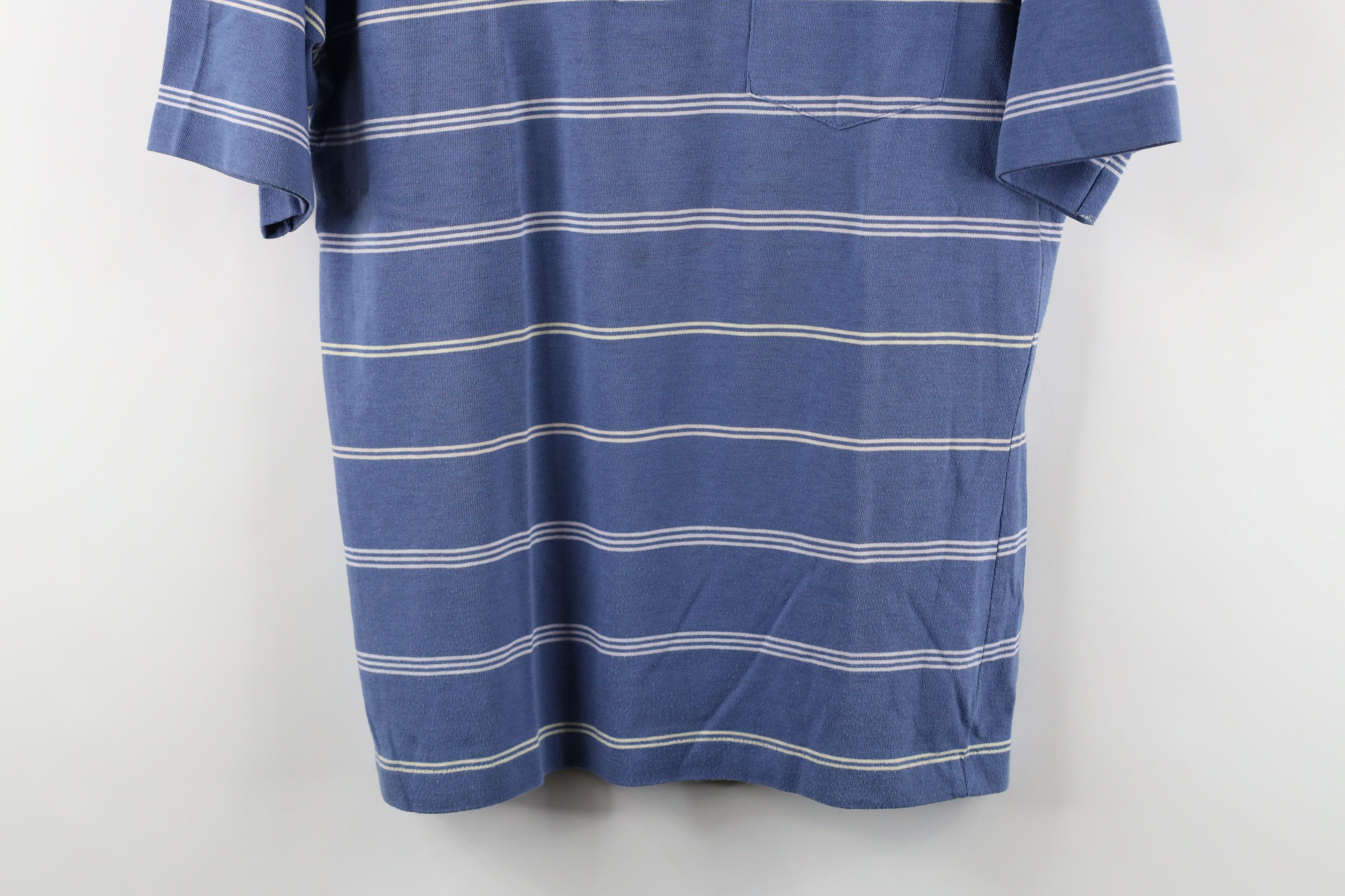Vintage Vintage 70s 80s Streetwear Striped Knit Golf Polo Shirt Size US M / EU 48-50 / 2 - 3 Thumbnail